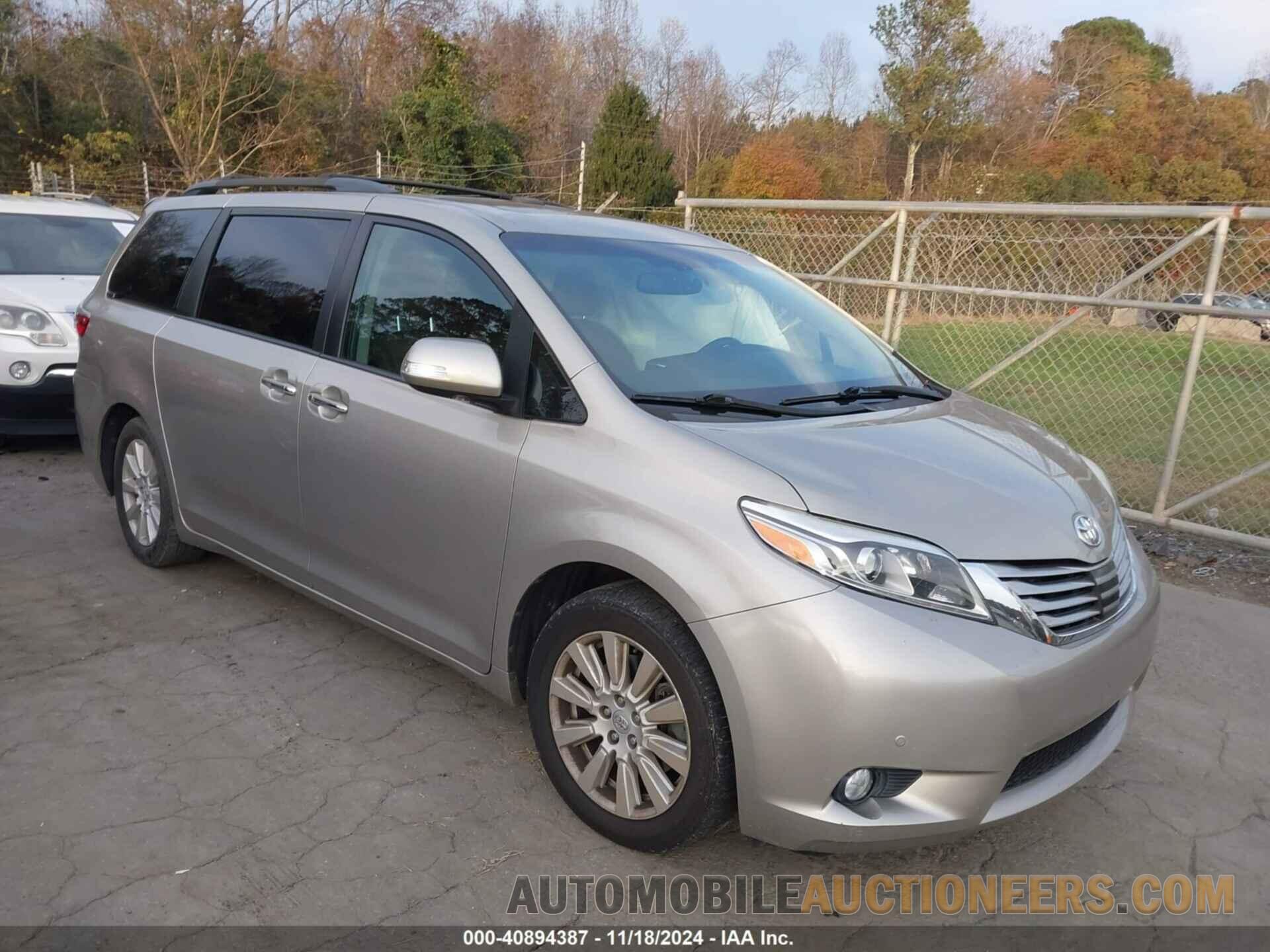 5TDYZ3DC6HS768749 TOYOTA SIENNA 2017