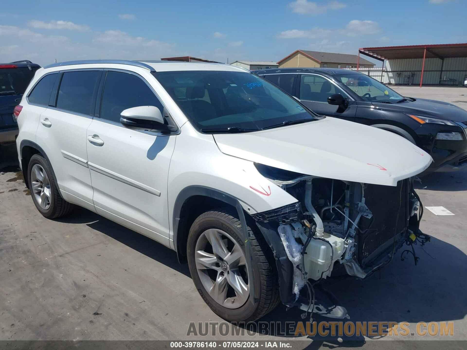 5TDYZRFH0HS196539 TOYOTA HIGHLANDER 2017