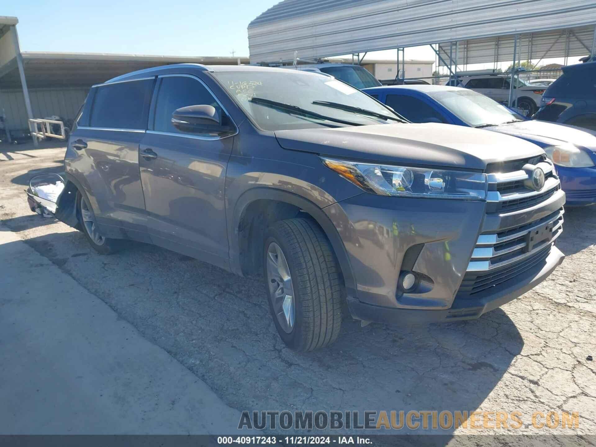 5TDYZRFH0HS214361 TOYOTA HIGHLANDER 2017