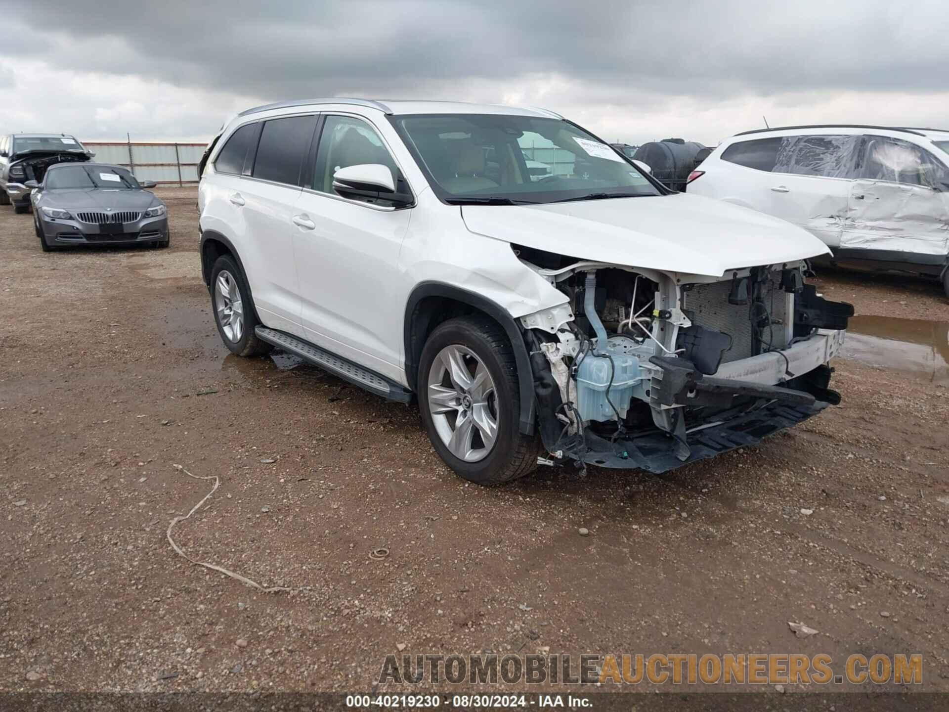 5TDYZRFH0KS310367 TOYOTA HIGHLANDER 2019