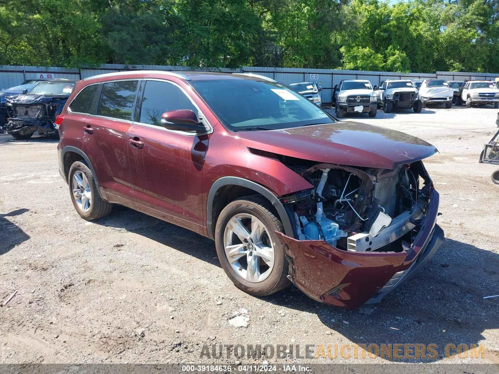 5TDYZRFH0KS335558 TOYOTA HIGHLANDER 2019