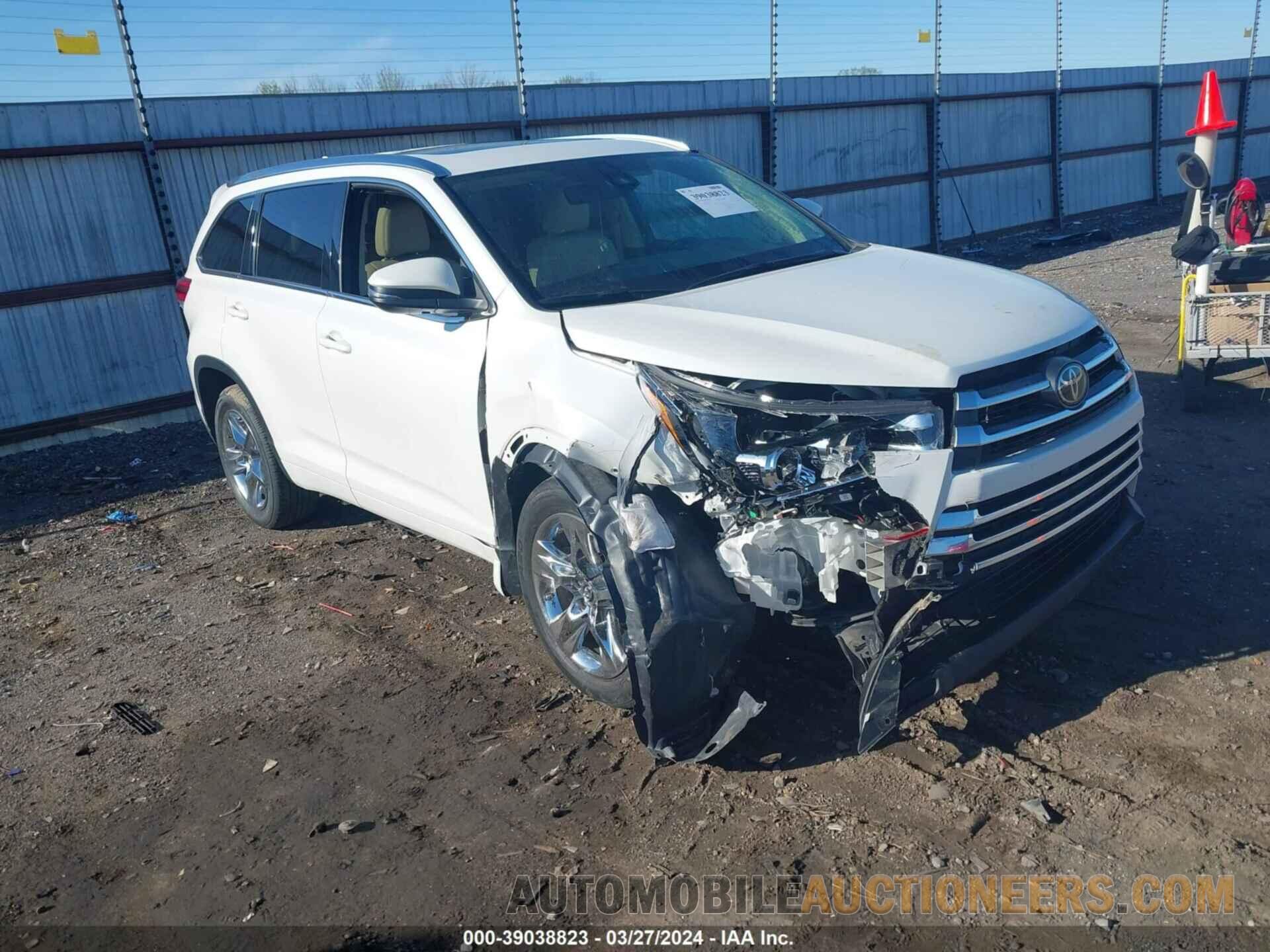 5TDYZRFH1HS192872 TOYOTA HIGHLANDER 2017