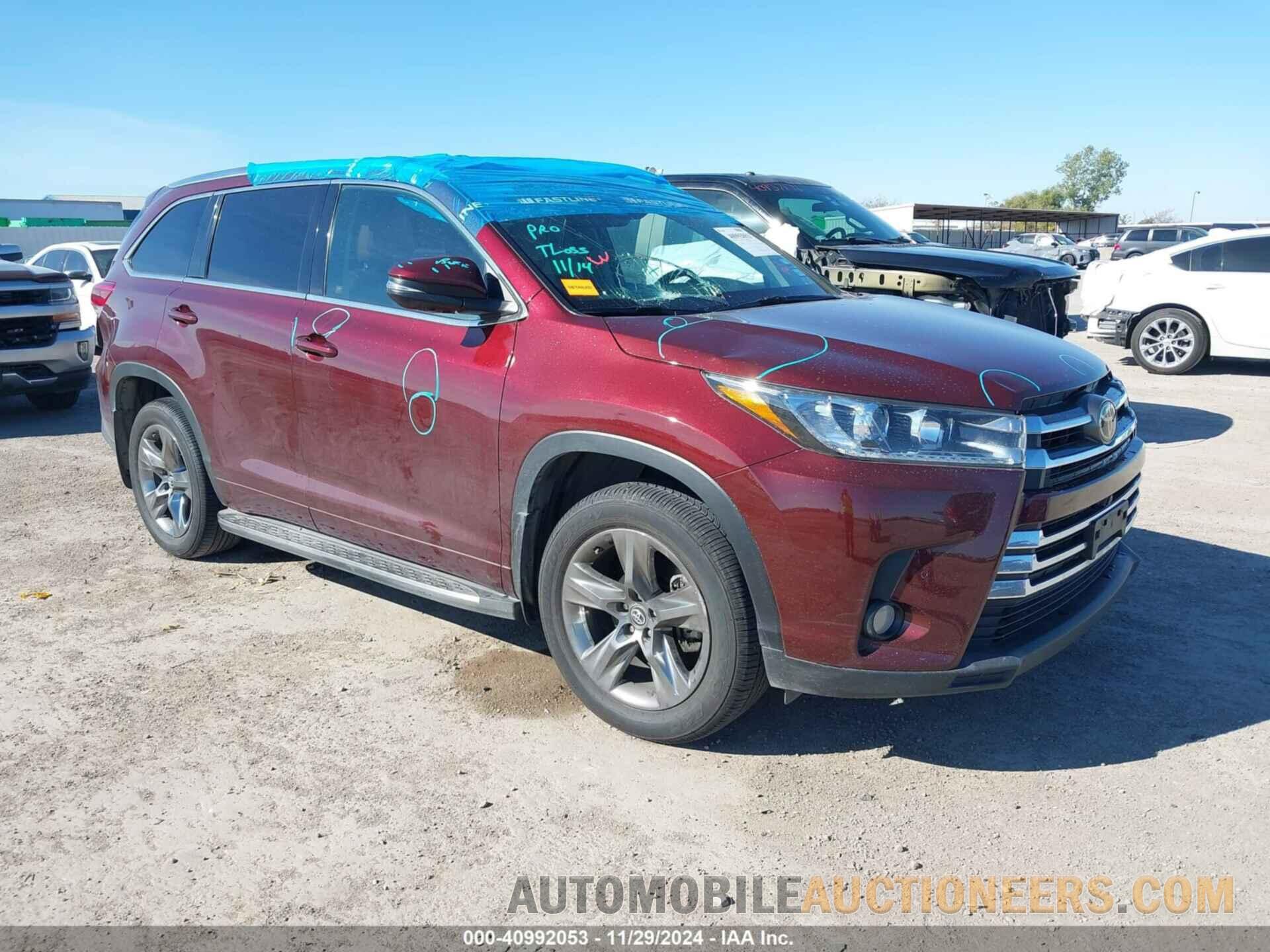 5TDYZRFH1HS220931 TOYOTA HIGHLANDER 2017