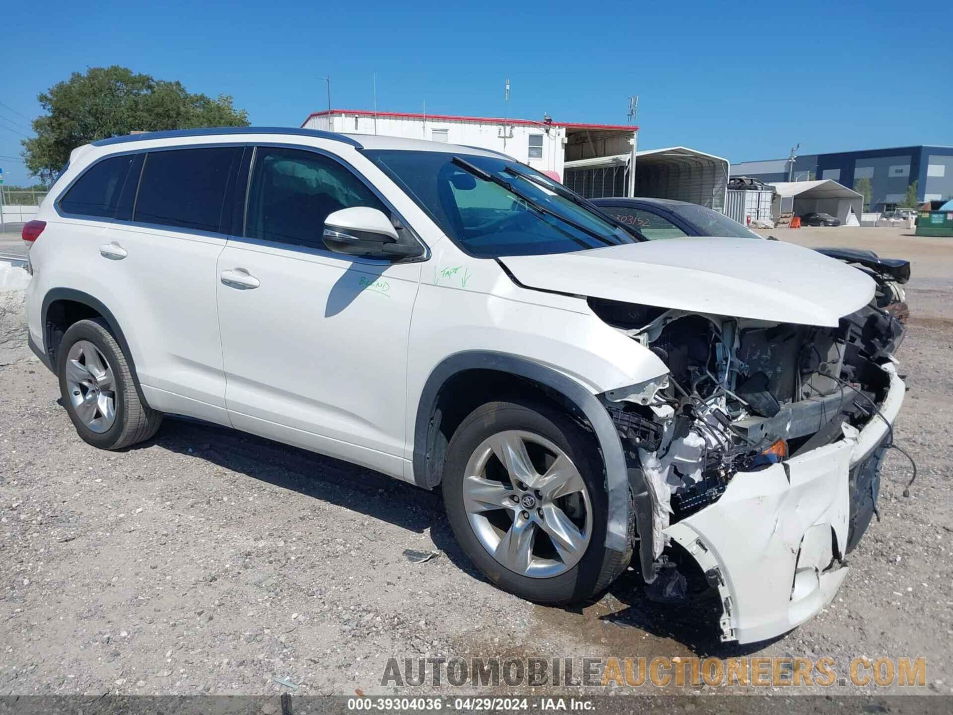 5TDYZRFH1KS315321 TOYOTA HIGHLANDER 2019