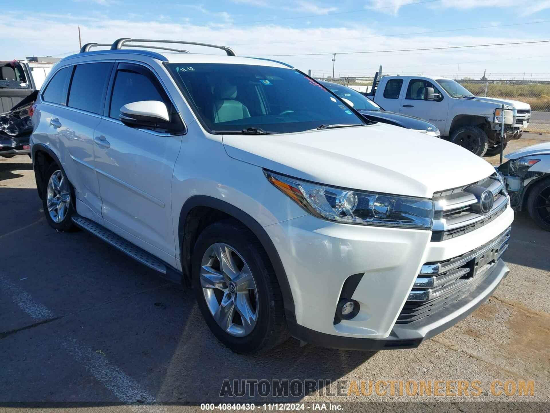 5TDYZRFH2KS301881 TOYOTA HIGHLANDER 2019