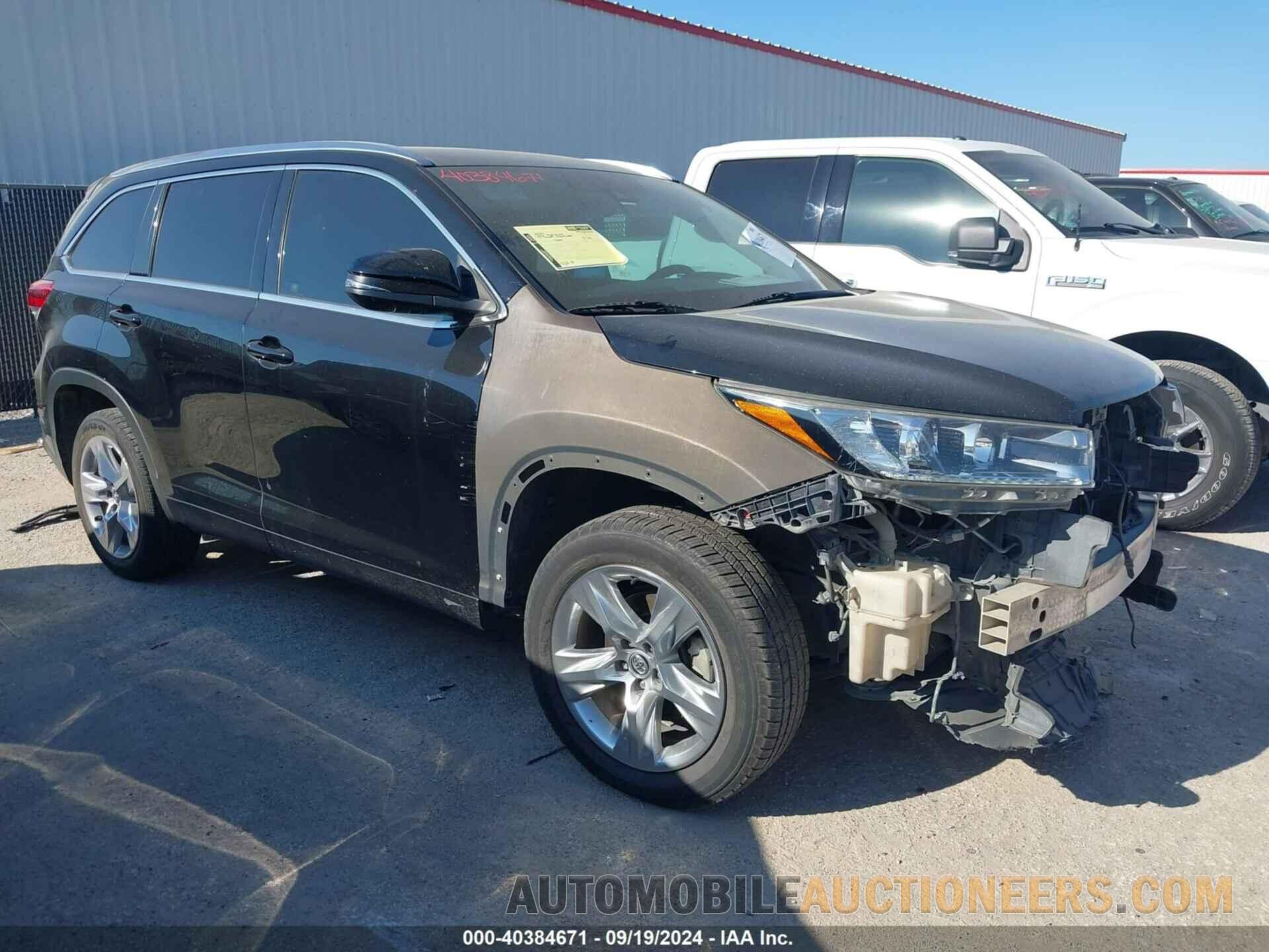 5TDYZRFH3HS190671 TOYOTA HIGHLANDER 2017