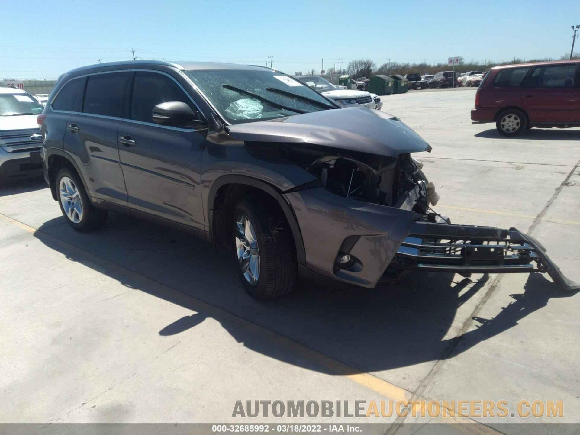 5TDYZRFH3KS309262 TOYOTA HIGHLANDER 2019