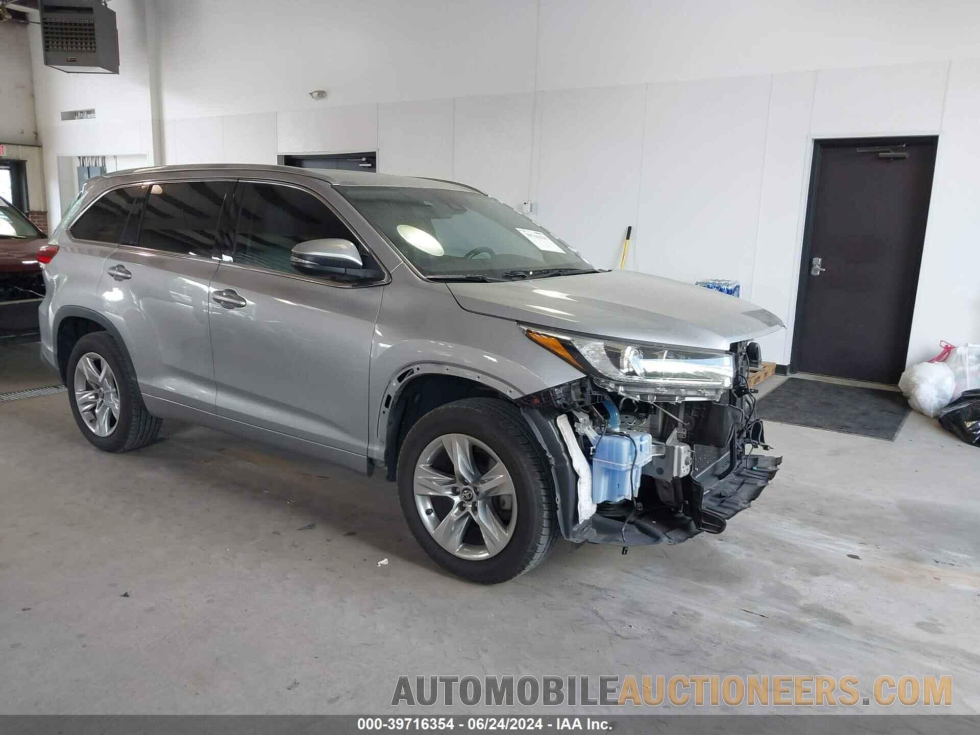 5TDYZRFH4HS188539 TOYOTA HIGHLANDER 2017