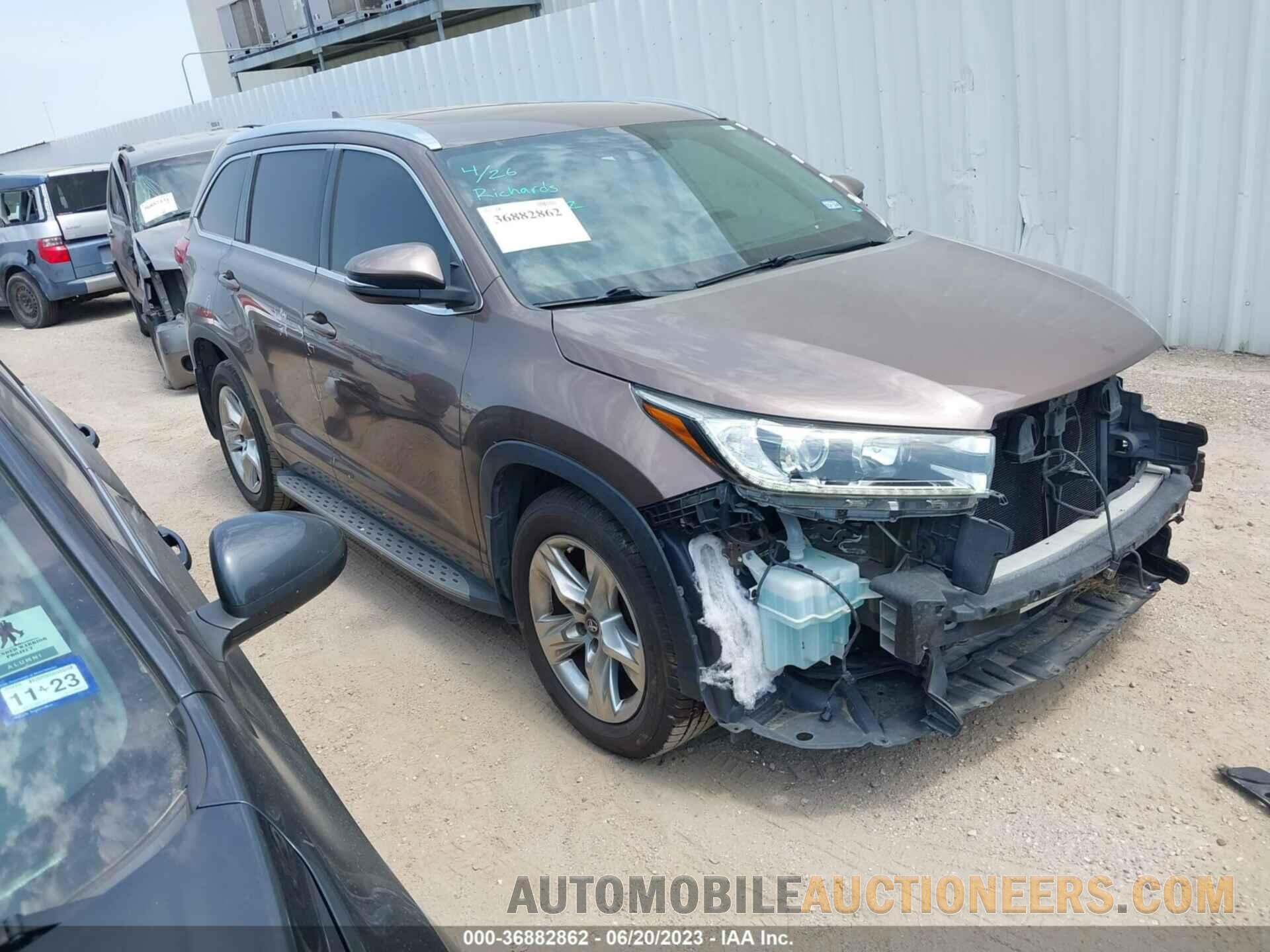 5TDYZRFH4HS200687 TOYOTA HIGHLANDER 2017