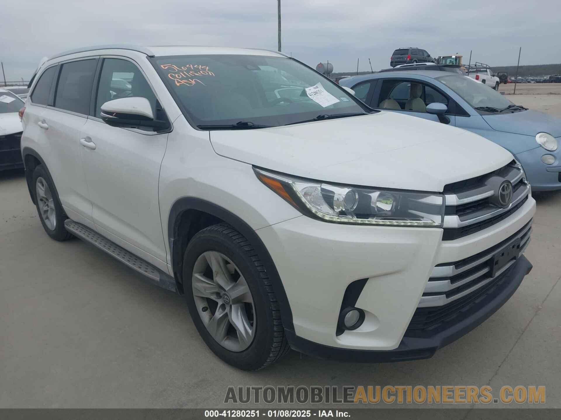 5TDYZRFH4HS201841 TOYOTA HIGHLANDER 2017