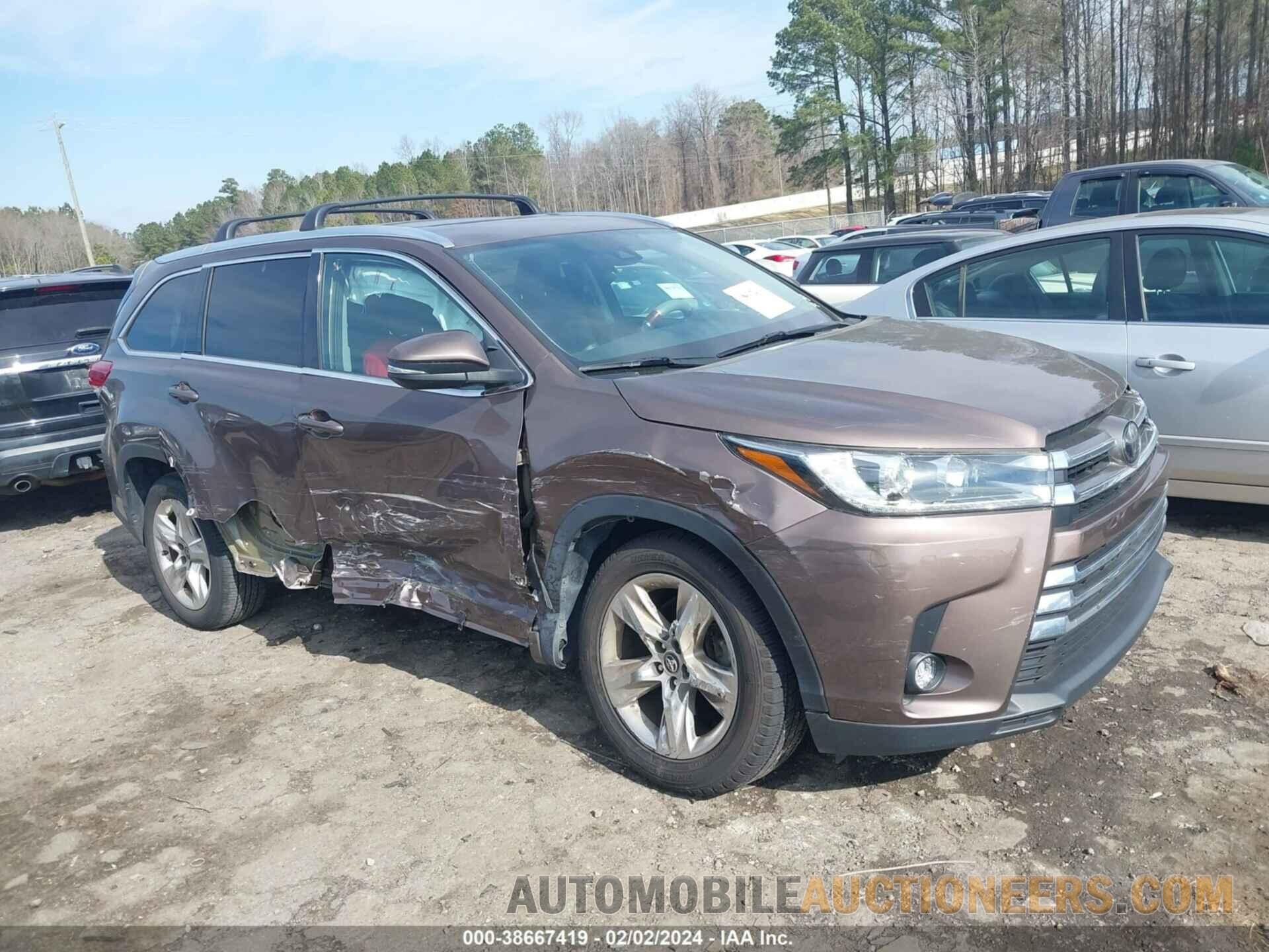 5TDYZRFH4HS234709 TOYOTA HIGHLANDER 2017