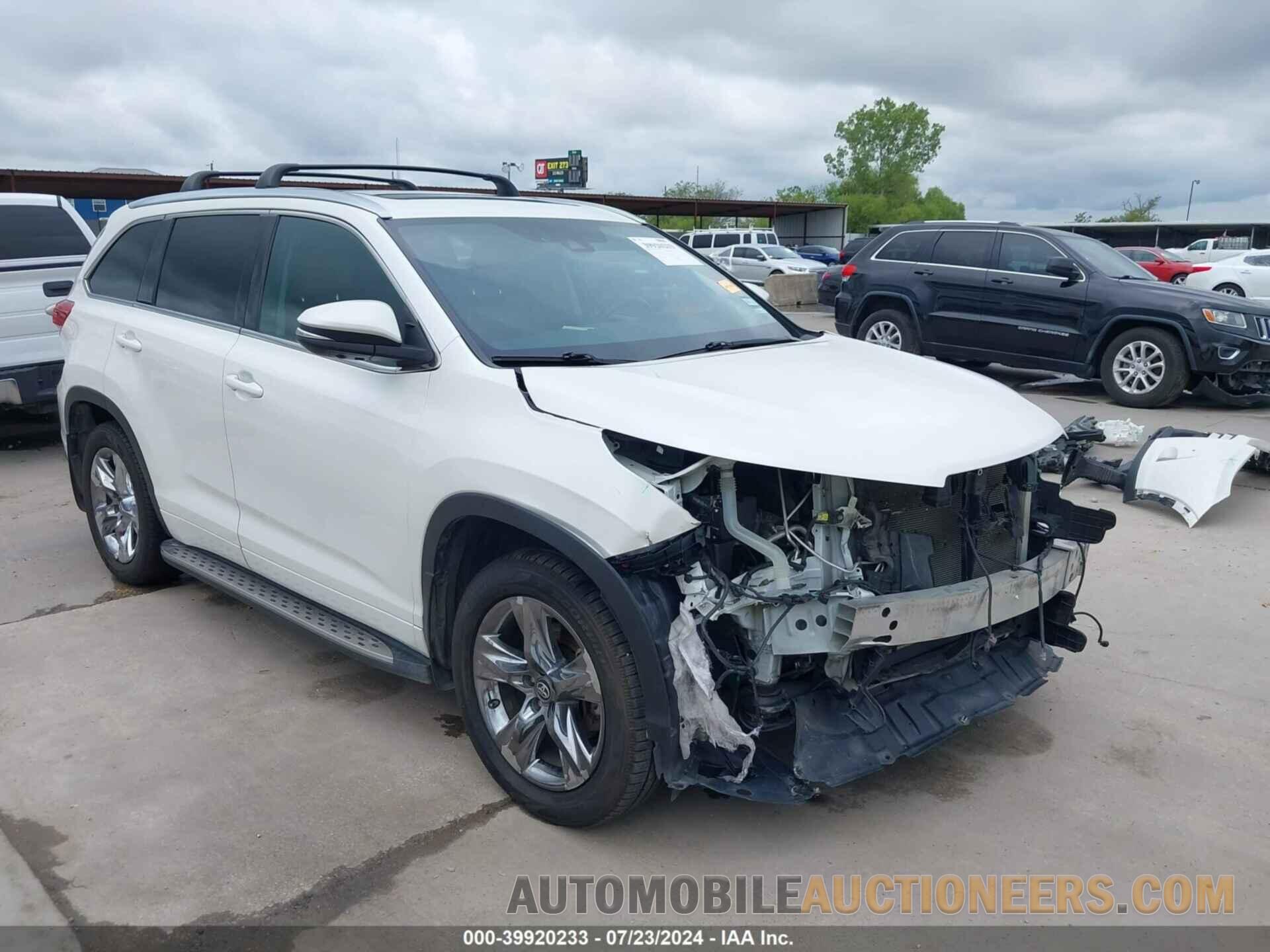 5TDYZRFH4JS262354 TOYOTA HIGHLANDER 2018