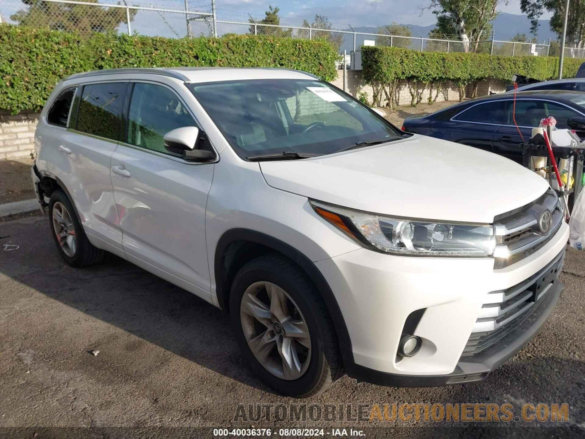 5TDYZRFH5HS209026 TOYOTA HIGHLANDER 2017