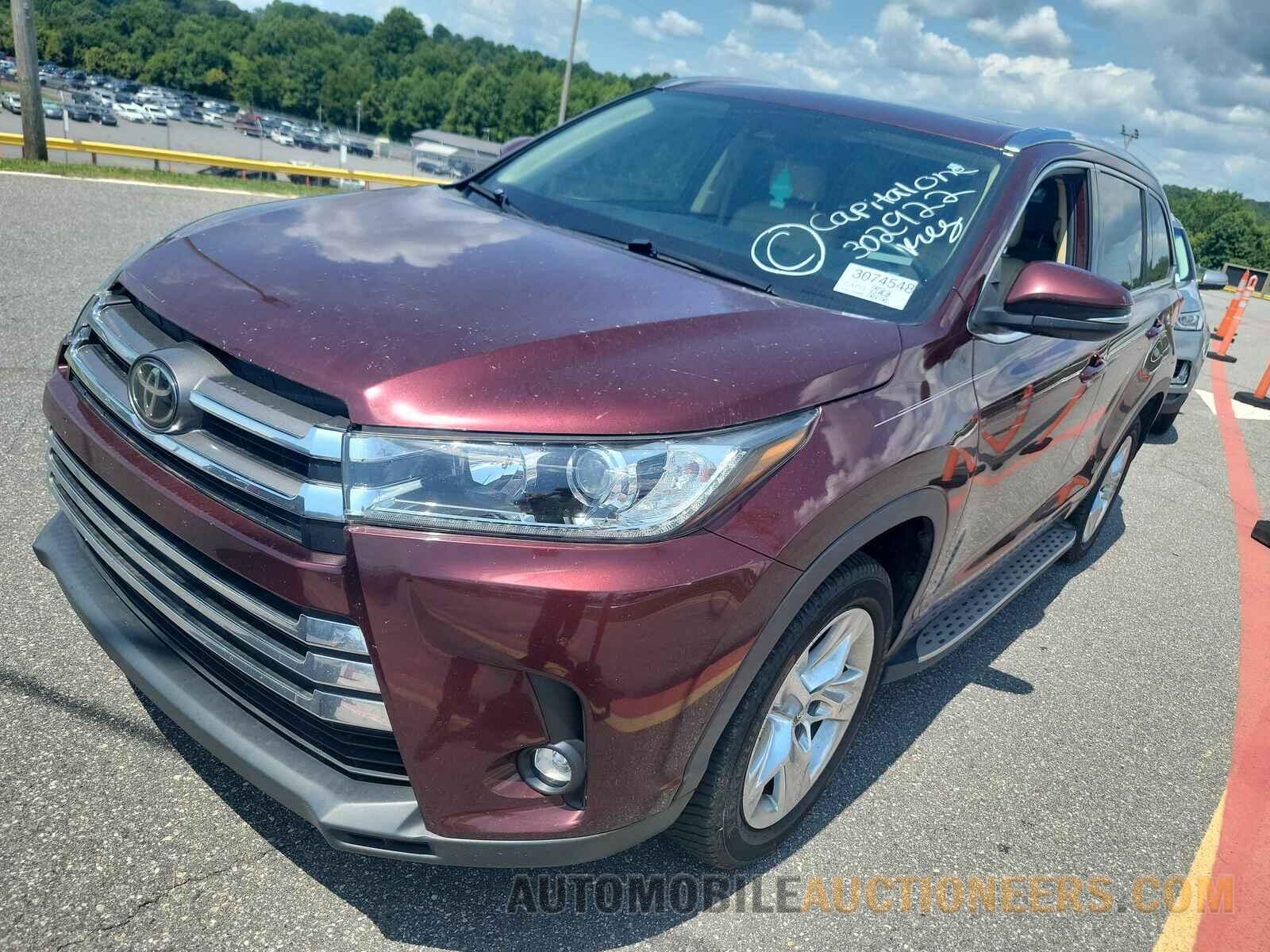 5TDYZRFH6KS302922 Toyota Highlander 2019