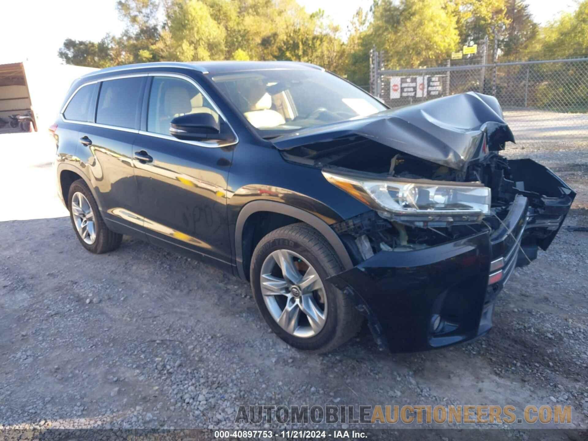 5TDYZRFH7HS219976 TOYOTA HIGHLANDER 2017