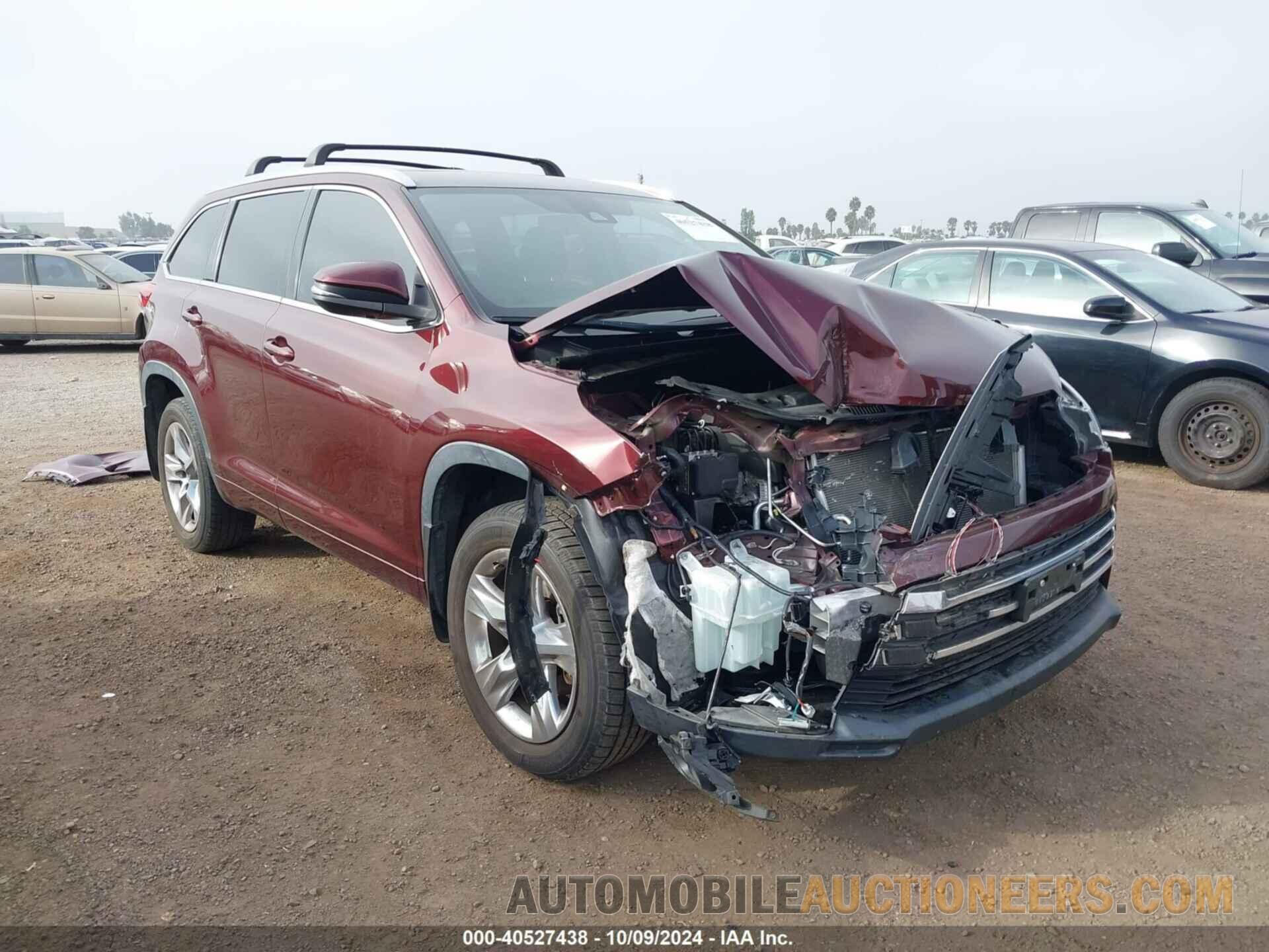 5TDYZRFH7KS329837 TOYOTA HIGHLANDER 2019