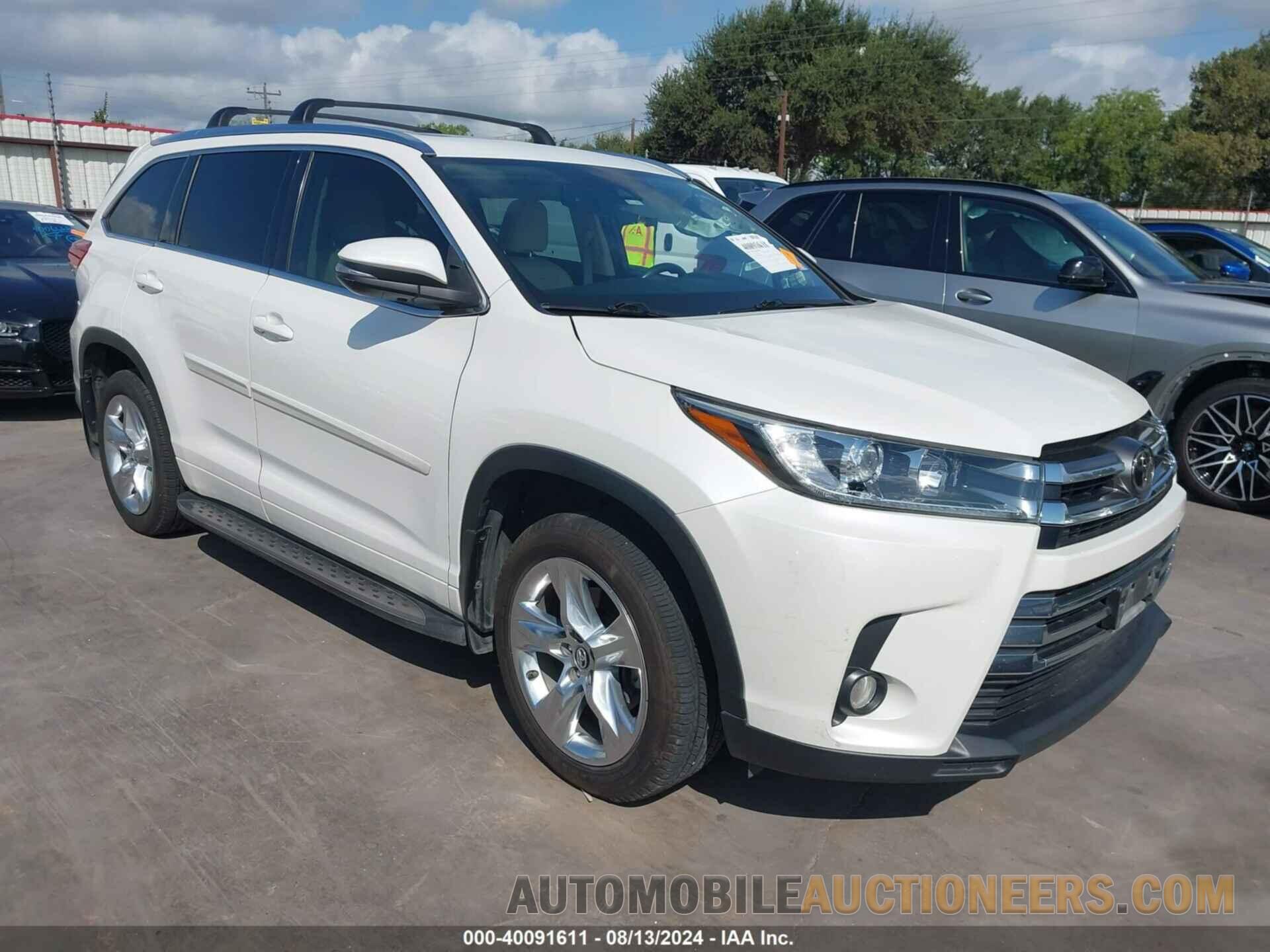 5TDYZRFHXHS229367 TOYOTA HIGHLANDER 2017