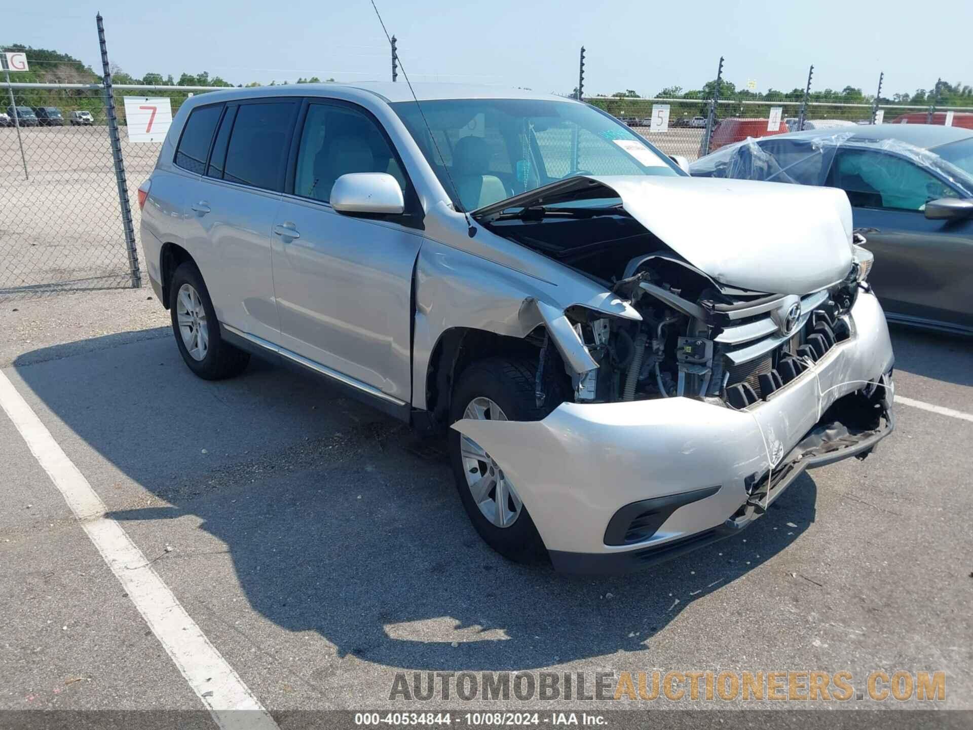 5TDZA3EH5CS022582 TOYOTA HIGHLANDER 2012