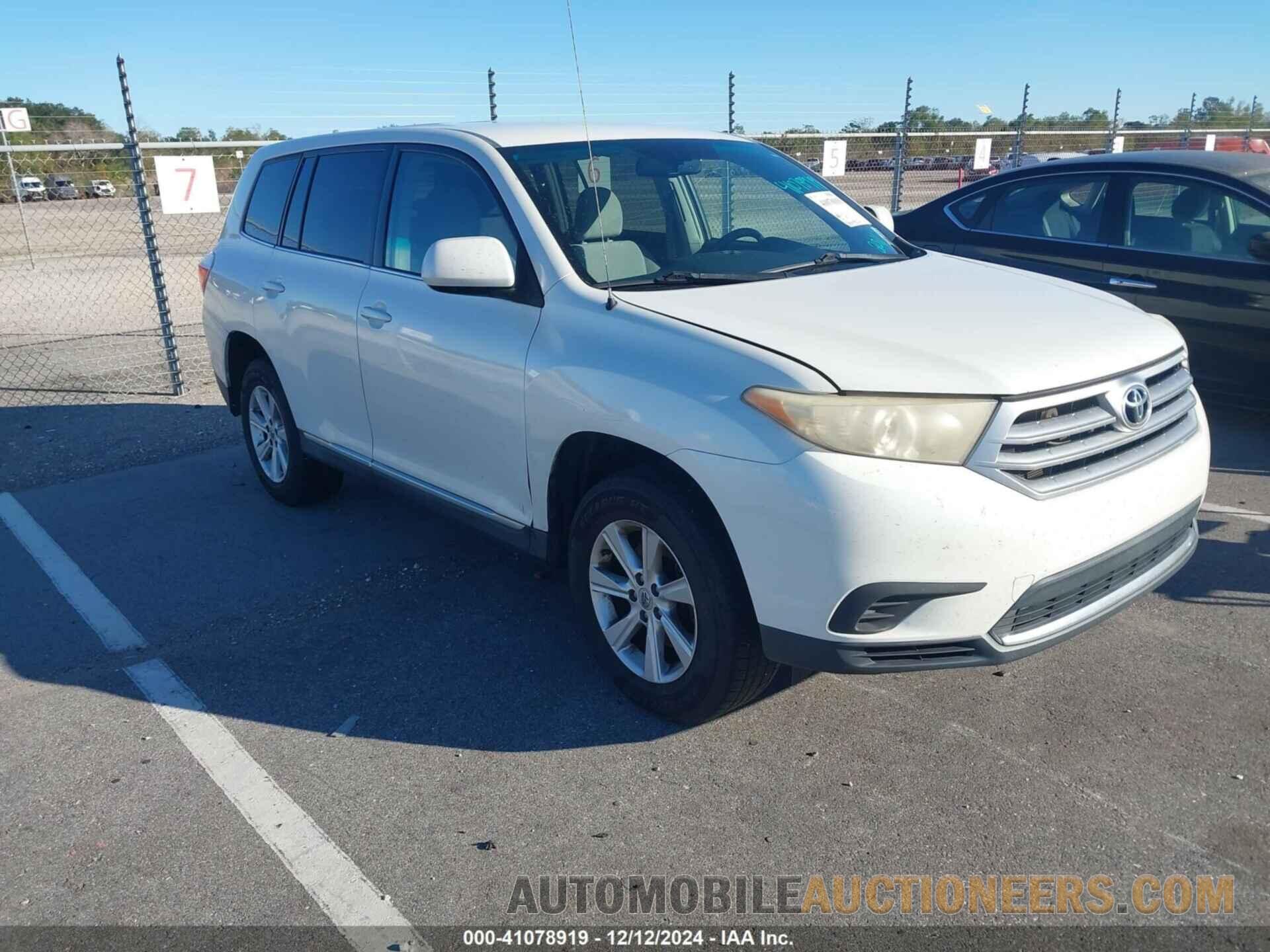 5TDZA3EHXBS007834 TOYOTA HIGHLANDER 2011