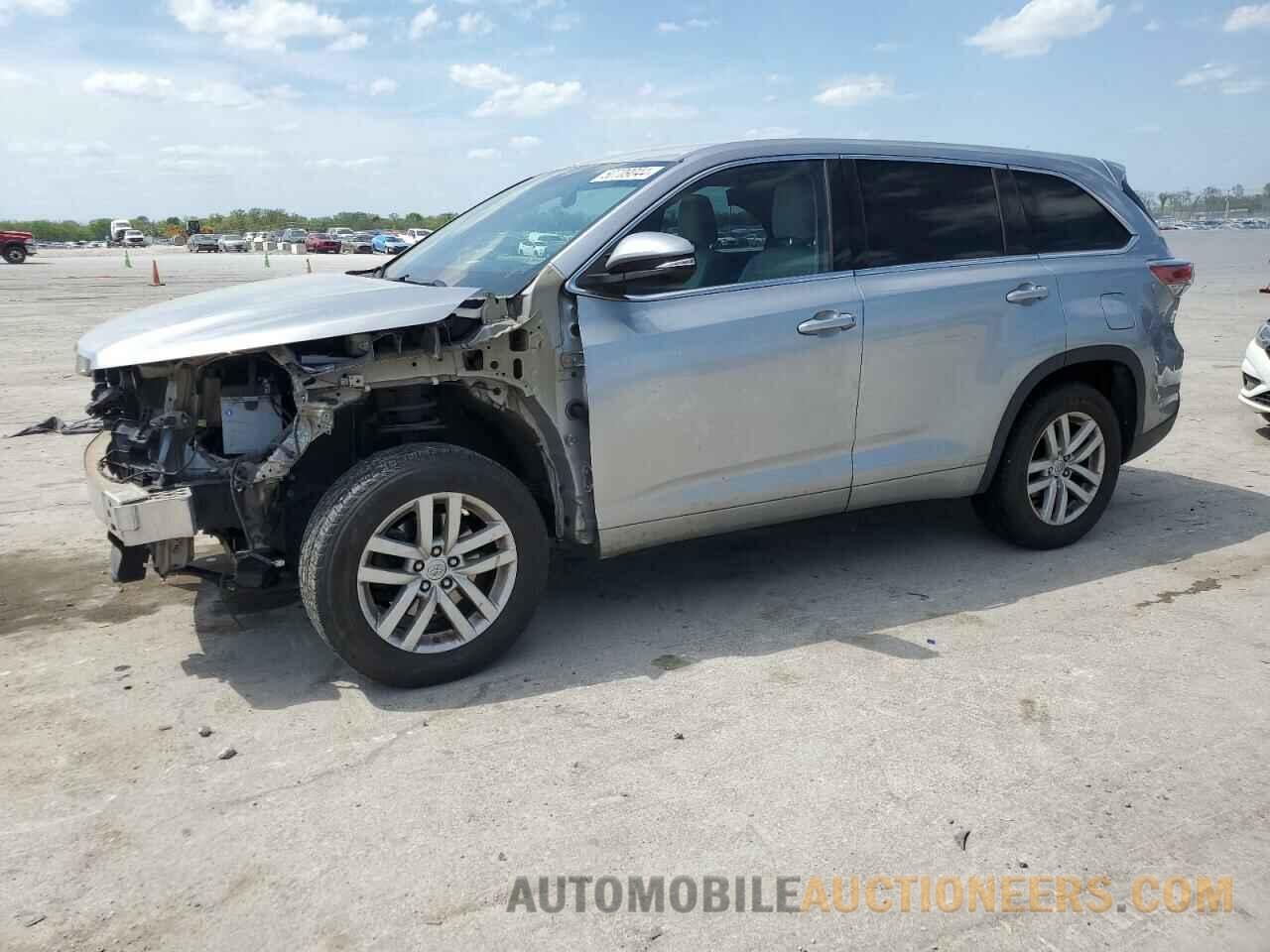 5TDZARFH0FS011480 TOYOTA HIGHLANDER 2015