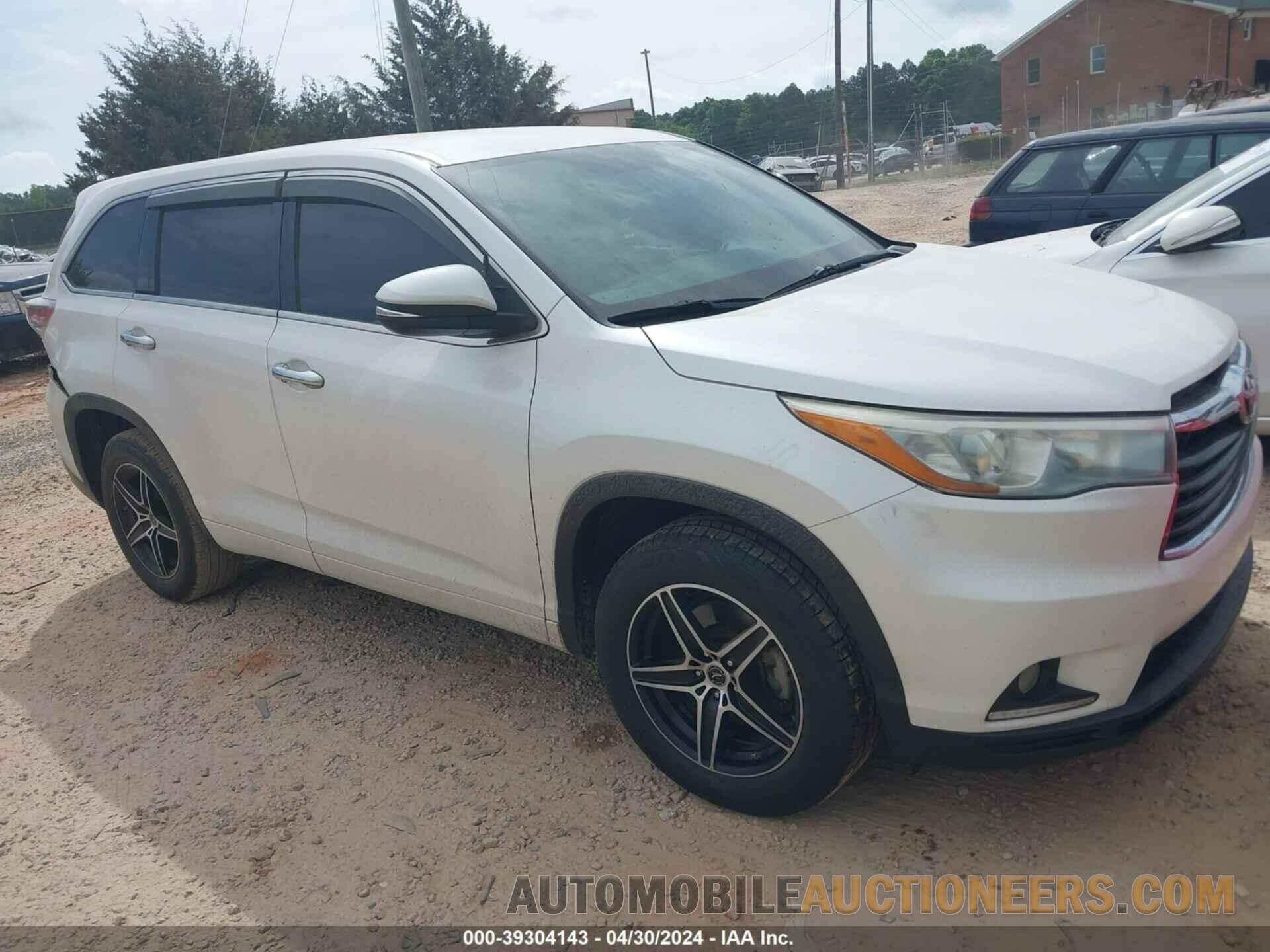 5TDZARFH0GS018169 TOYOTA HIGHLANDER 2016