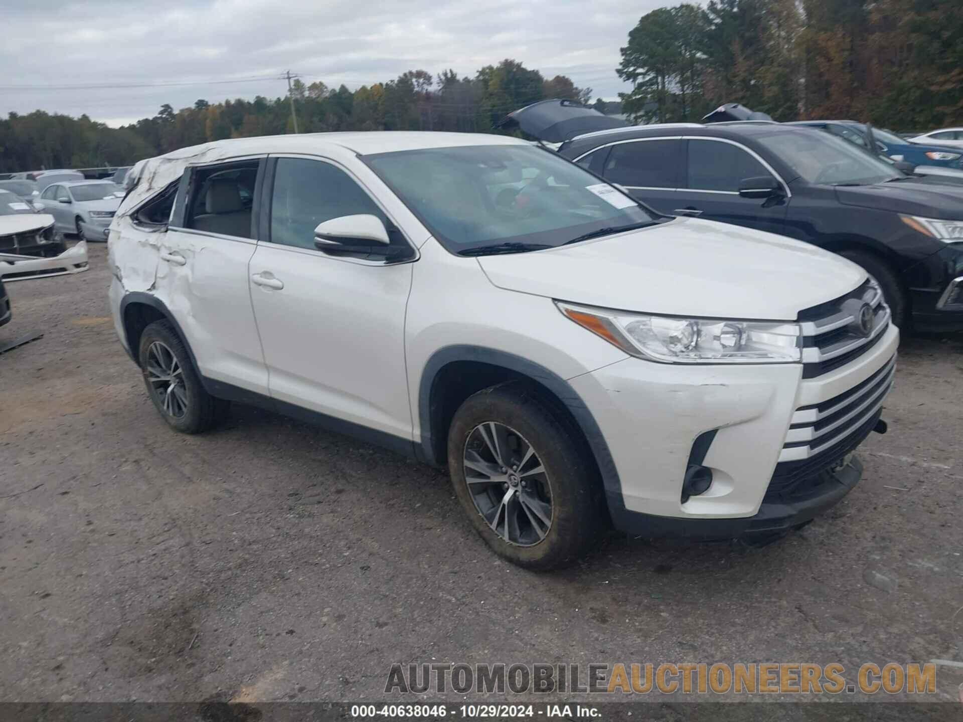 5TDZARFH0KS054114 TOYOTA HIGHLANDER 2019