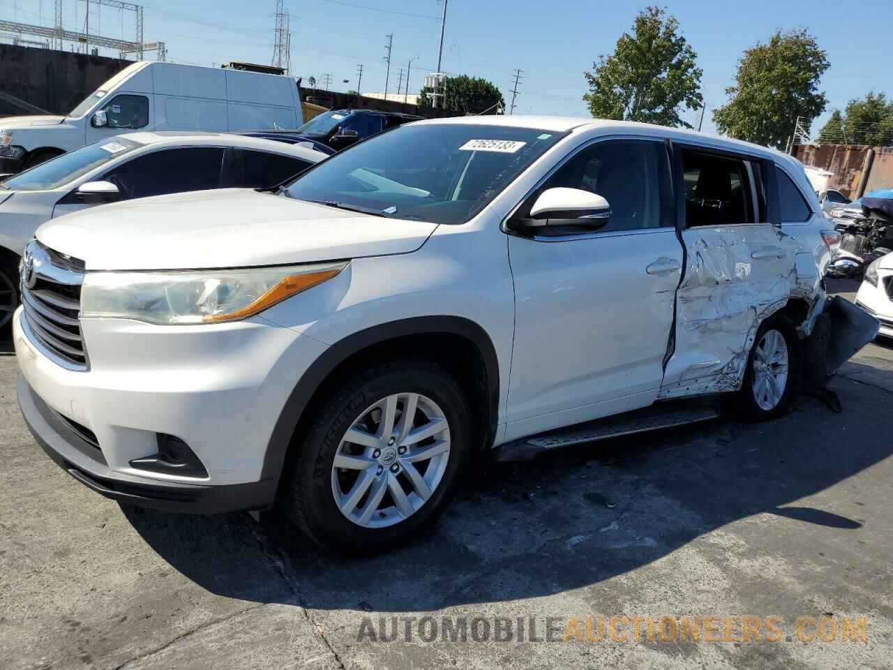 5TDZARFH1FS011388 TOYOTA HIGHLANDER 2015