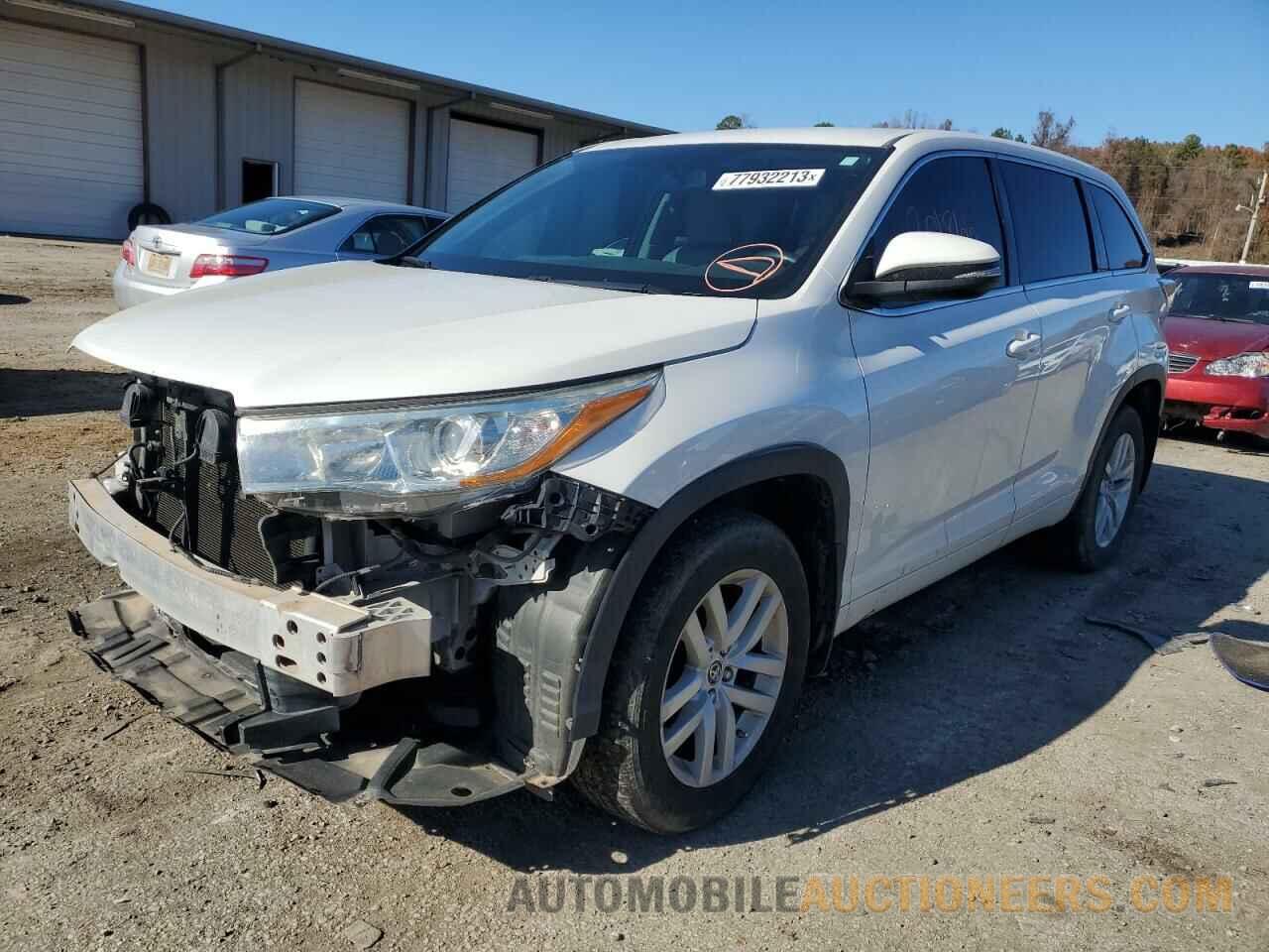 5TDZARFH1GS018911 TOYOTA HIGHLANDER 2016