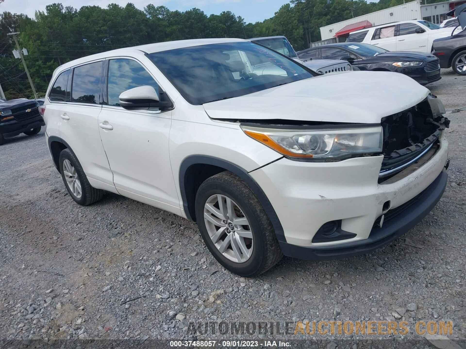 5TDZARFH1GS019136 TOYOTA HIGHLANDER 2016