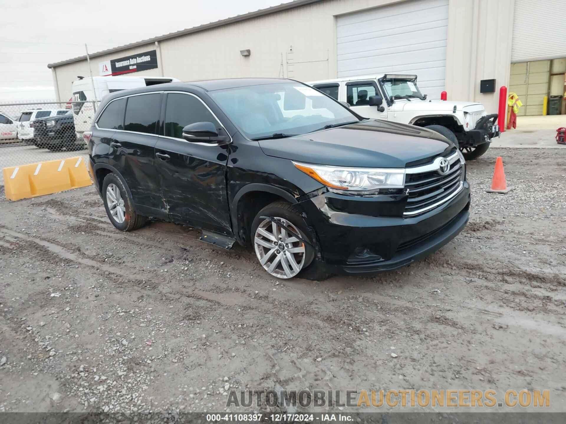 5TDZARFH1GS020531 TOYOTA HIGHLANDER 2016