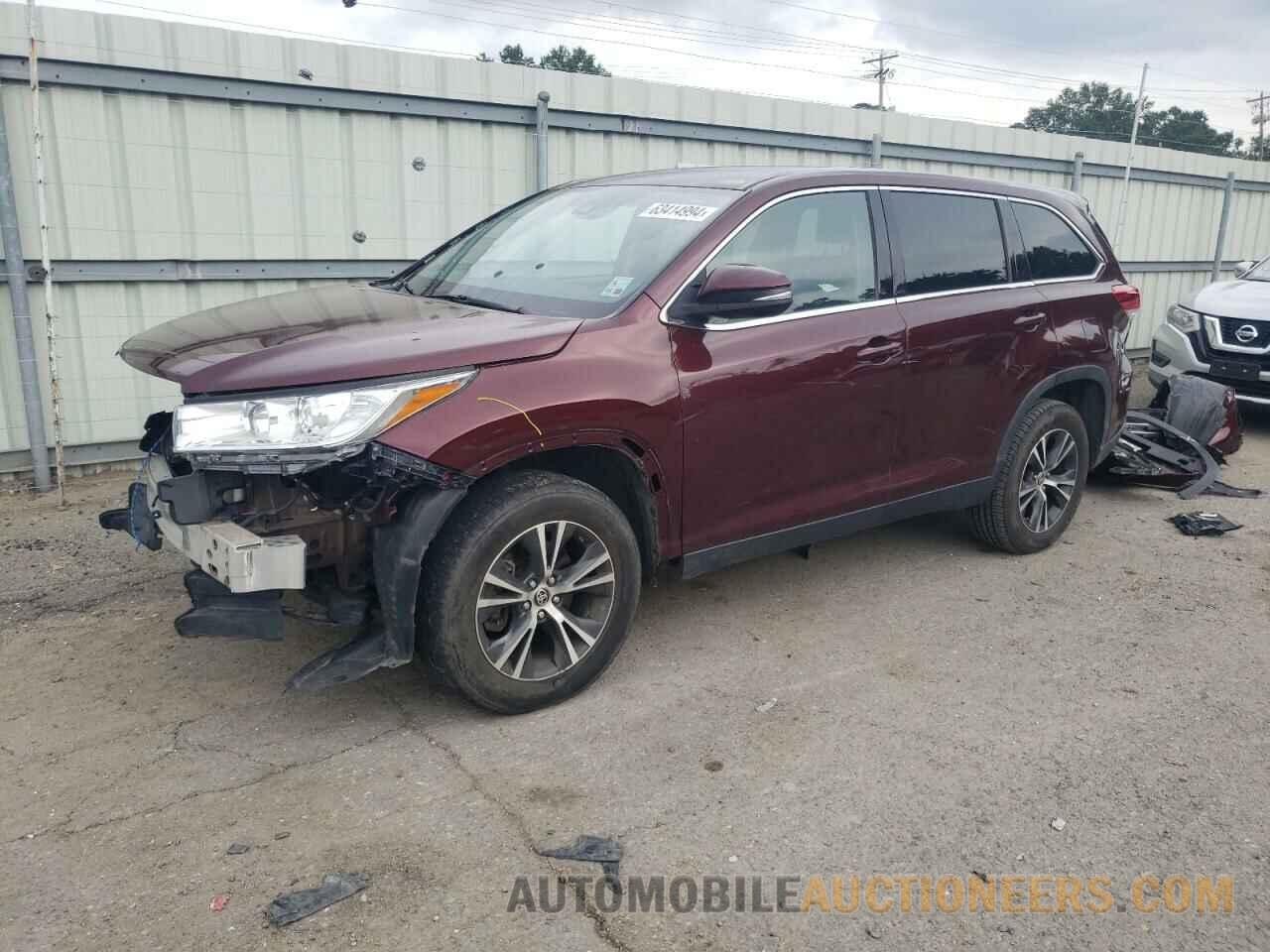 5TDZARFH1KS060990 TOYOTA HIGHLANDER 2019