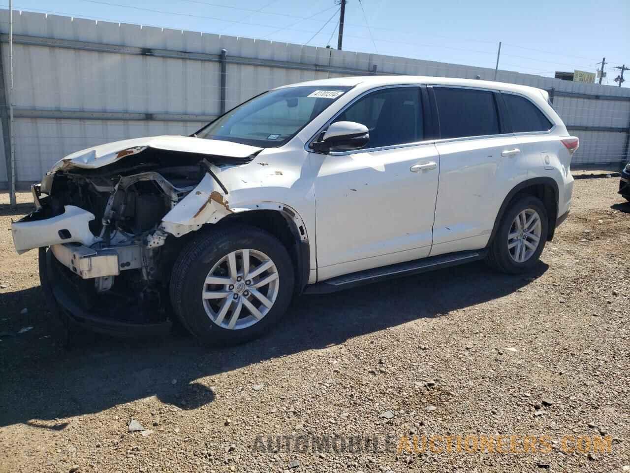 5TDZARFH2FS010895 TOYOTA HIGHLANDER 2015