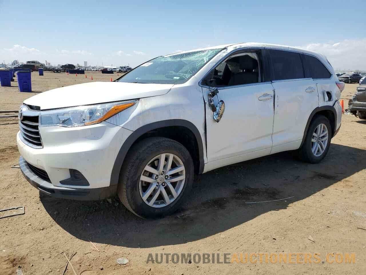 5TDZARFH2FS011075 TOYOTA HIGHLANDER 2015