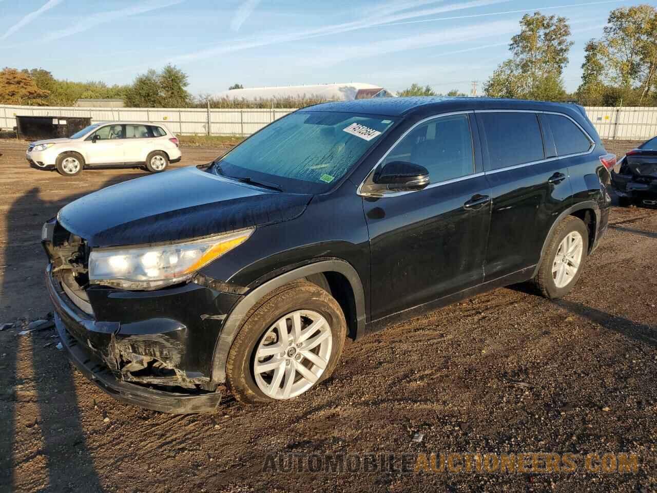 5TDZARFH2GS020473 TOYOTA HIGHLANDER 2016