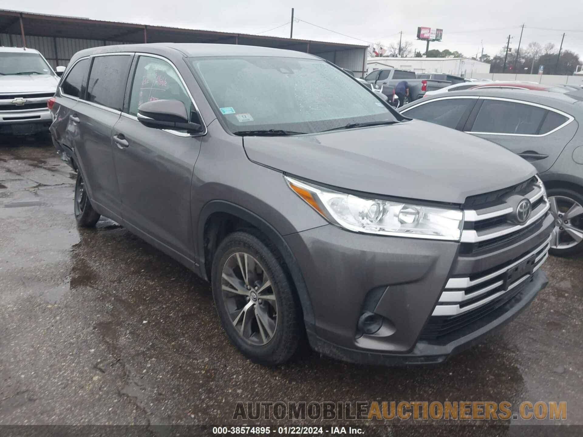 5TDZARFH2HS026419 TOYOTA HIGHLANDER 2017