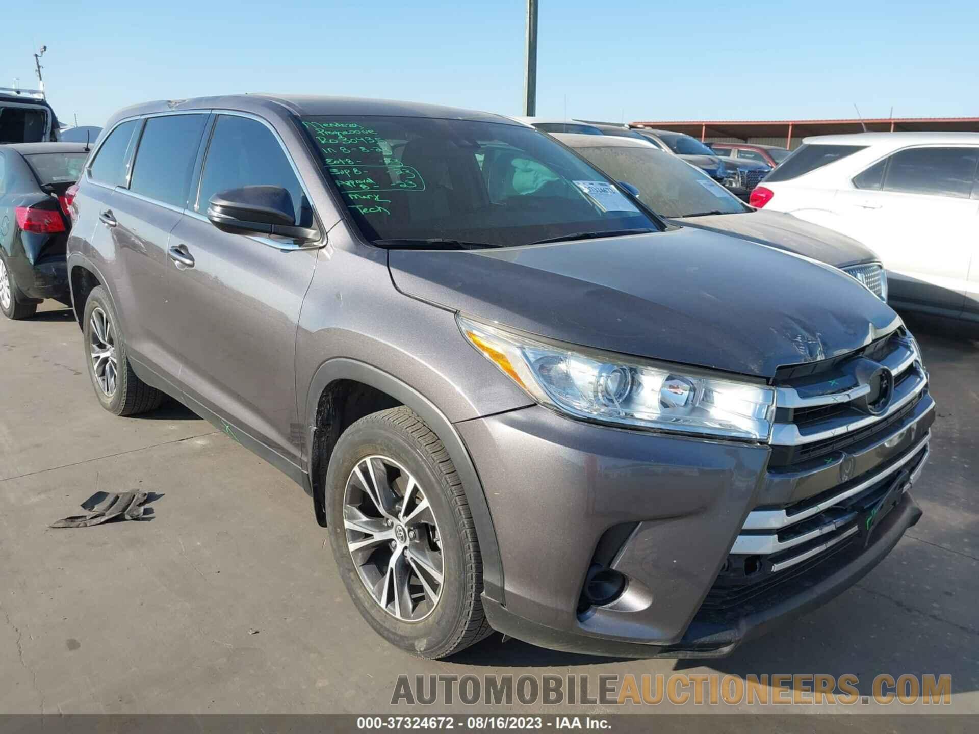 5TDZARFH2KS053482 TOYOTA HIGHLANDER 2019