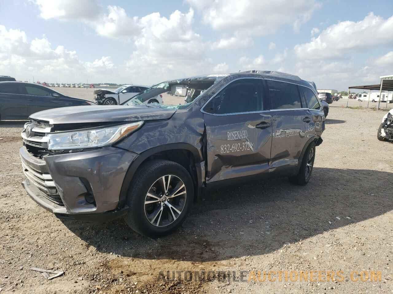 5TDZARFH2KS061498 TOYOTA HIGHLANDER 2019