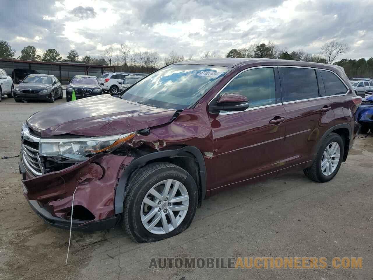 5TDZARFH3FS015085 TOYOTA HIGHLANDER 2015