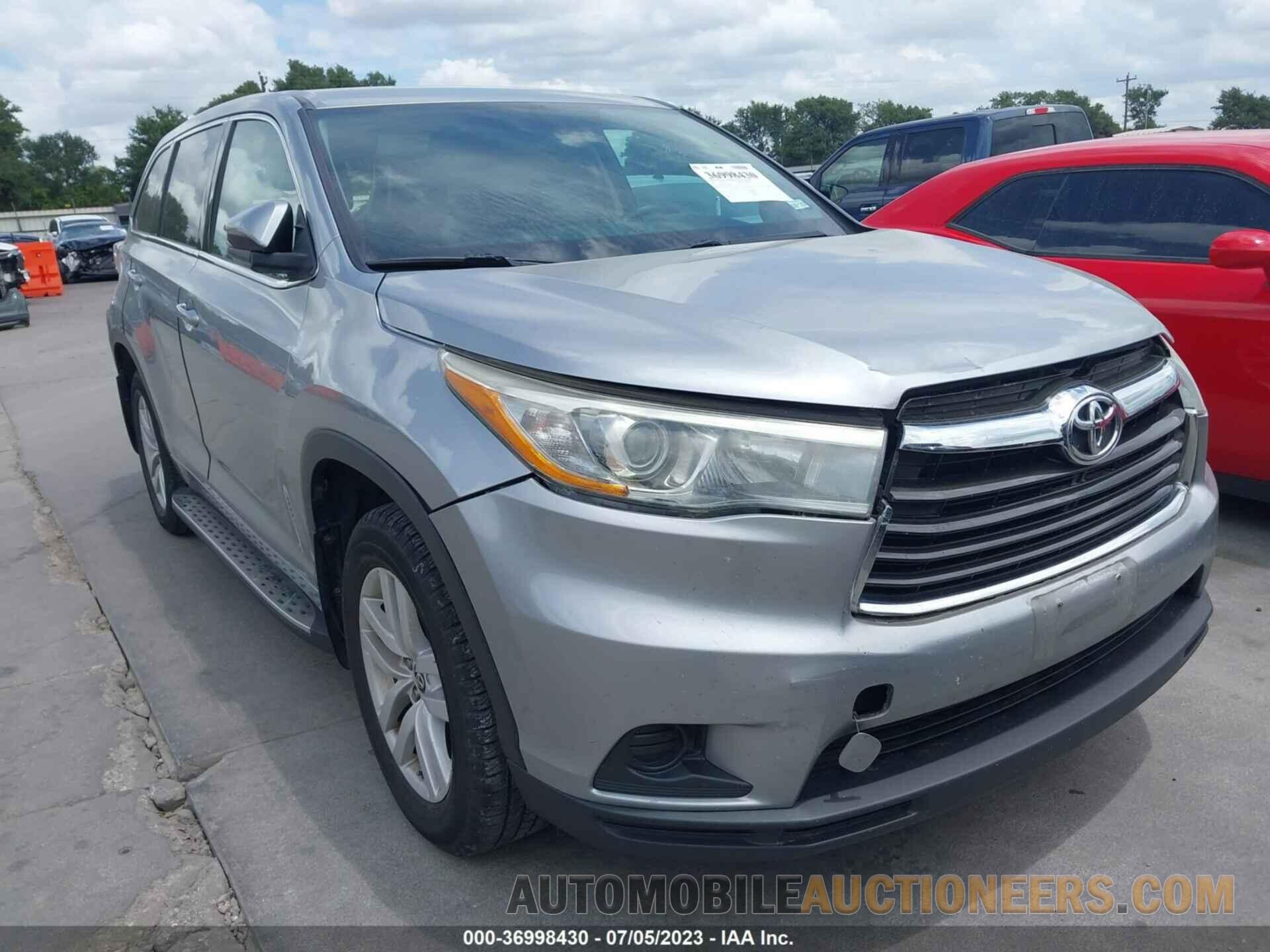 5TDZARFH3GS020689 TOYOTA HIGHLANDER 2016