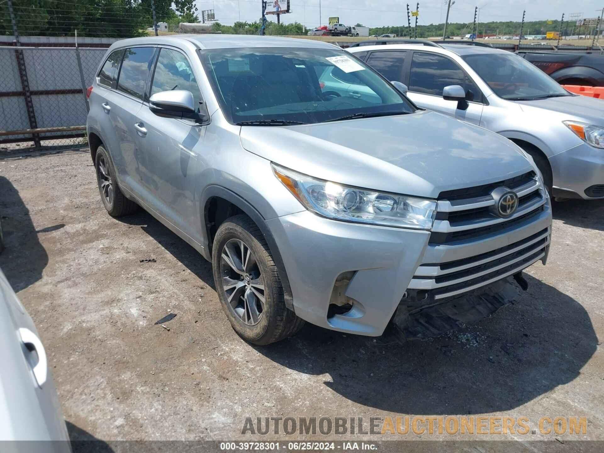 5TDZARFH3HS027014 TOYOTA HIGHLANDER 2017