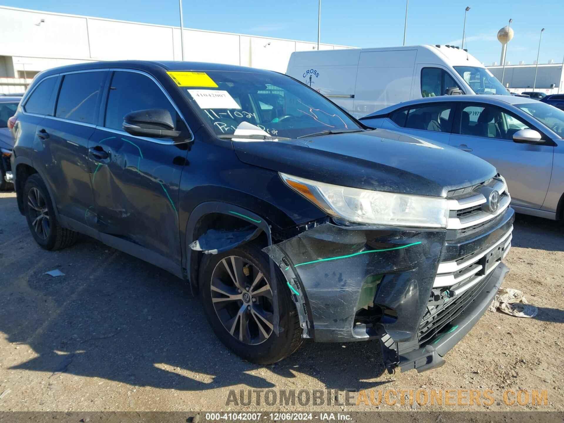 5TDZARFH3KS048887 TOYOTA HIGHLANDER 2019