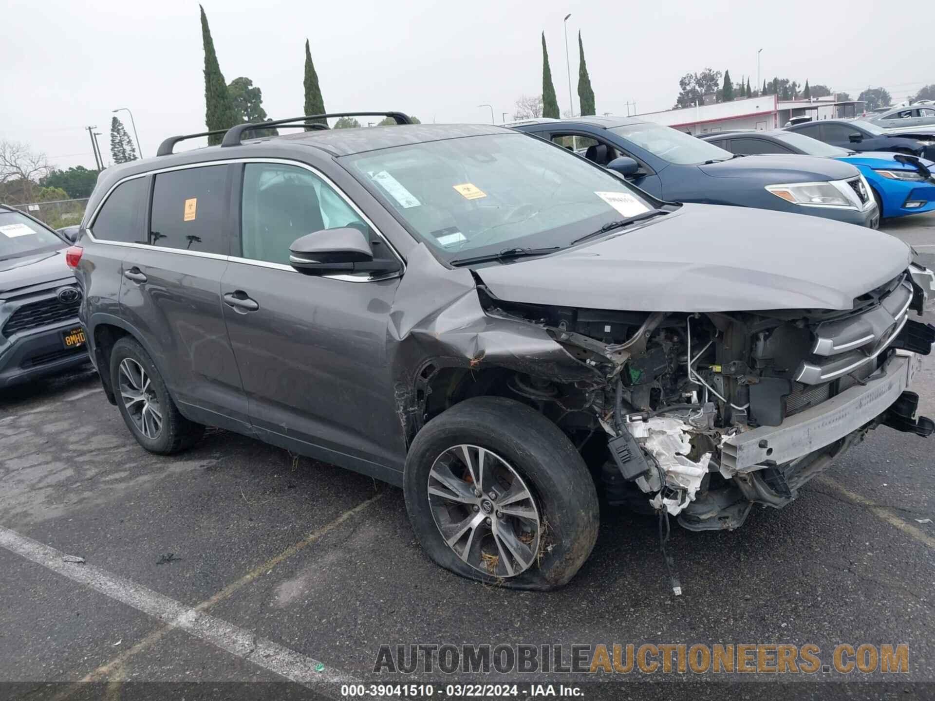 5TDZARFH3KS049828 TOYOTA HIGHLANDER 2019