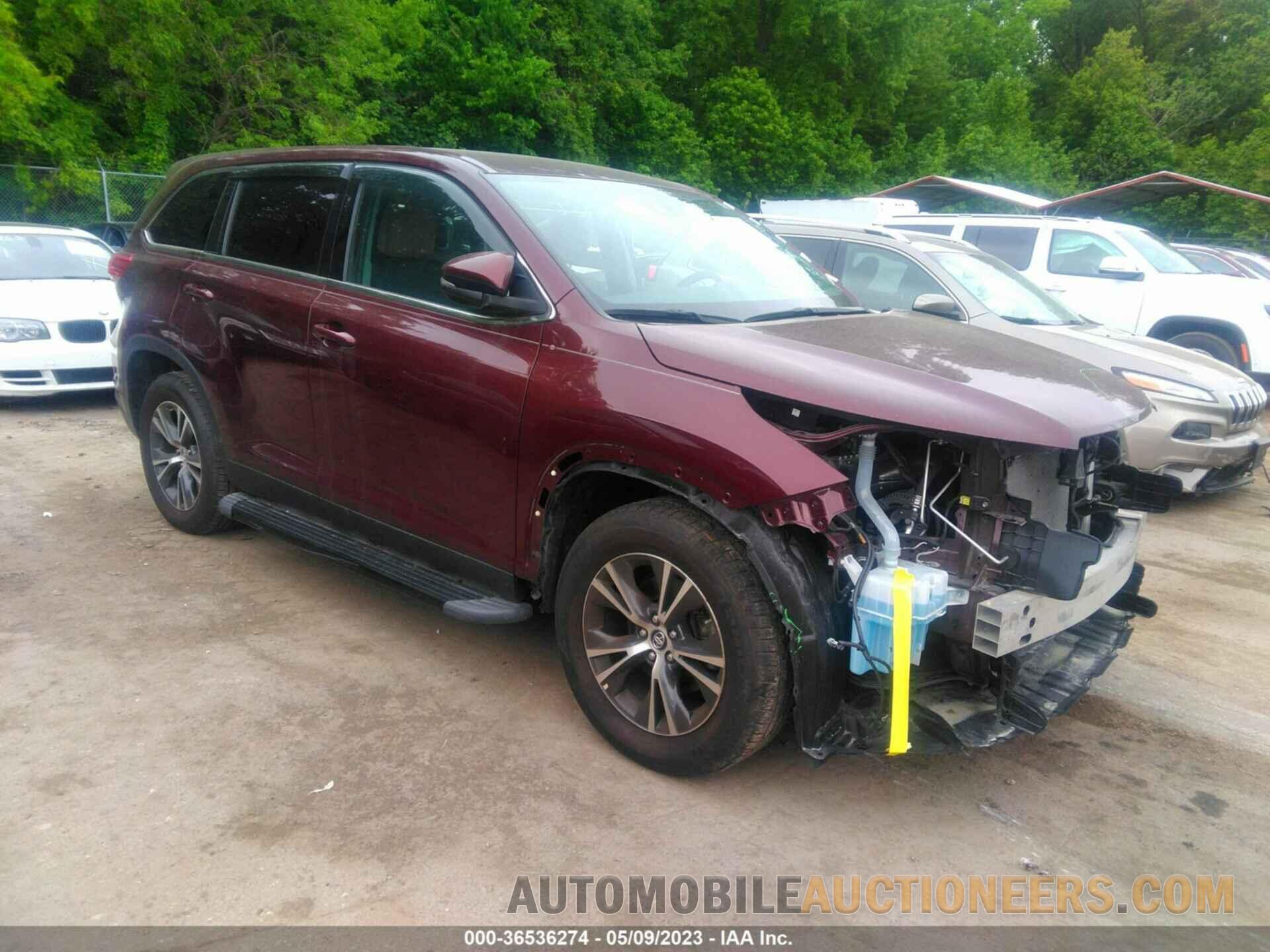 5TDZARFH3KS050476 TOYOTA HIGHLANDER 2019