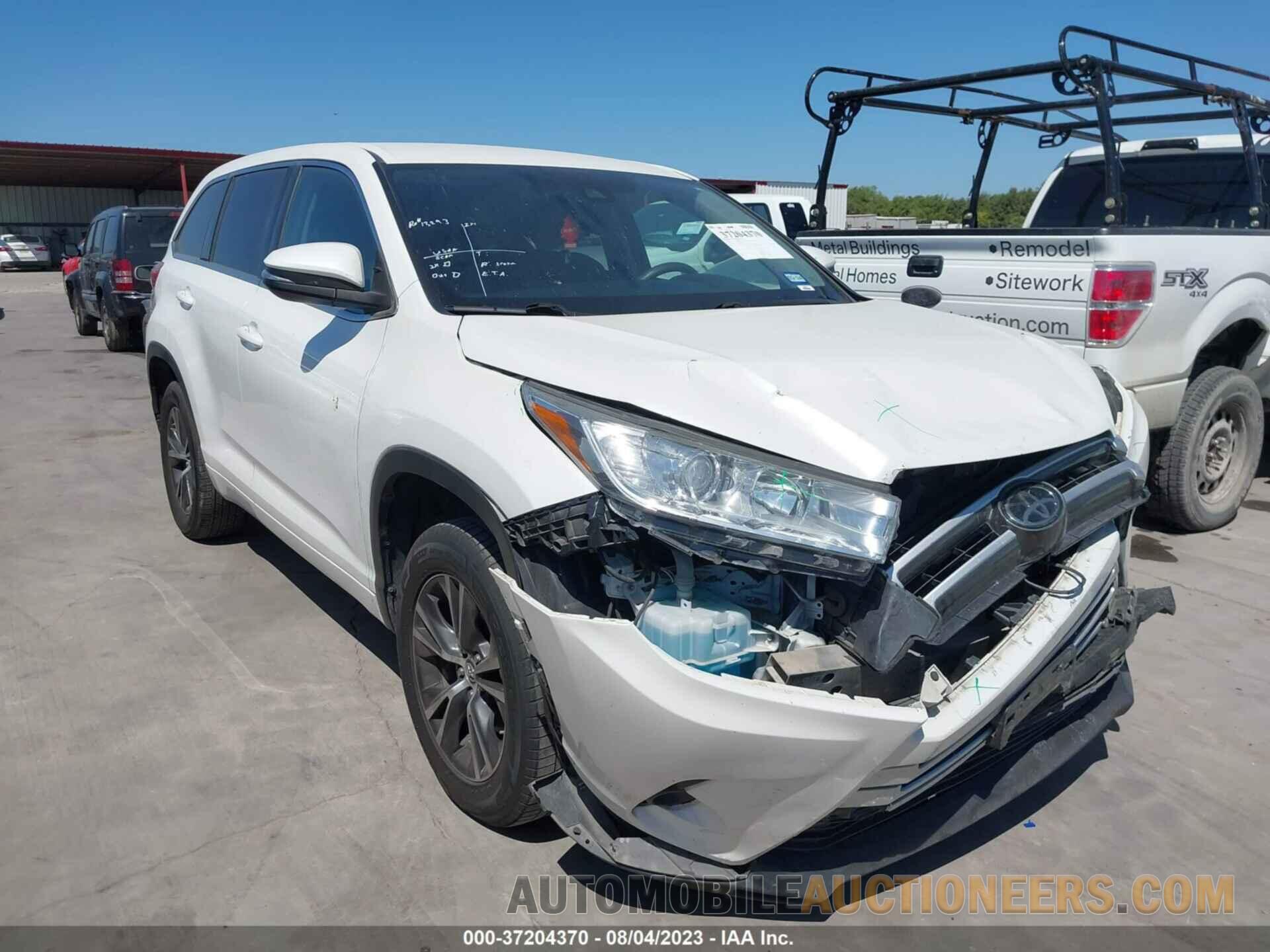 5TDZARFH4JS037282 TOYOTA HIGHLANDER 2018