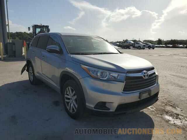 5TDZARFH5FS009420 TOYOTA HIGHLANDER 2015