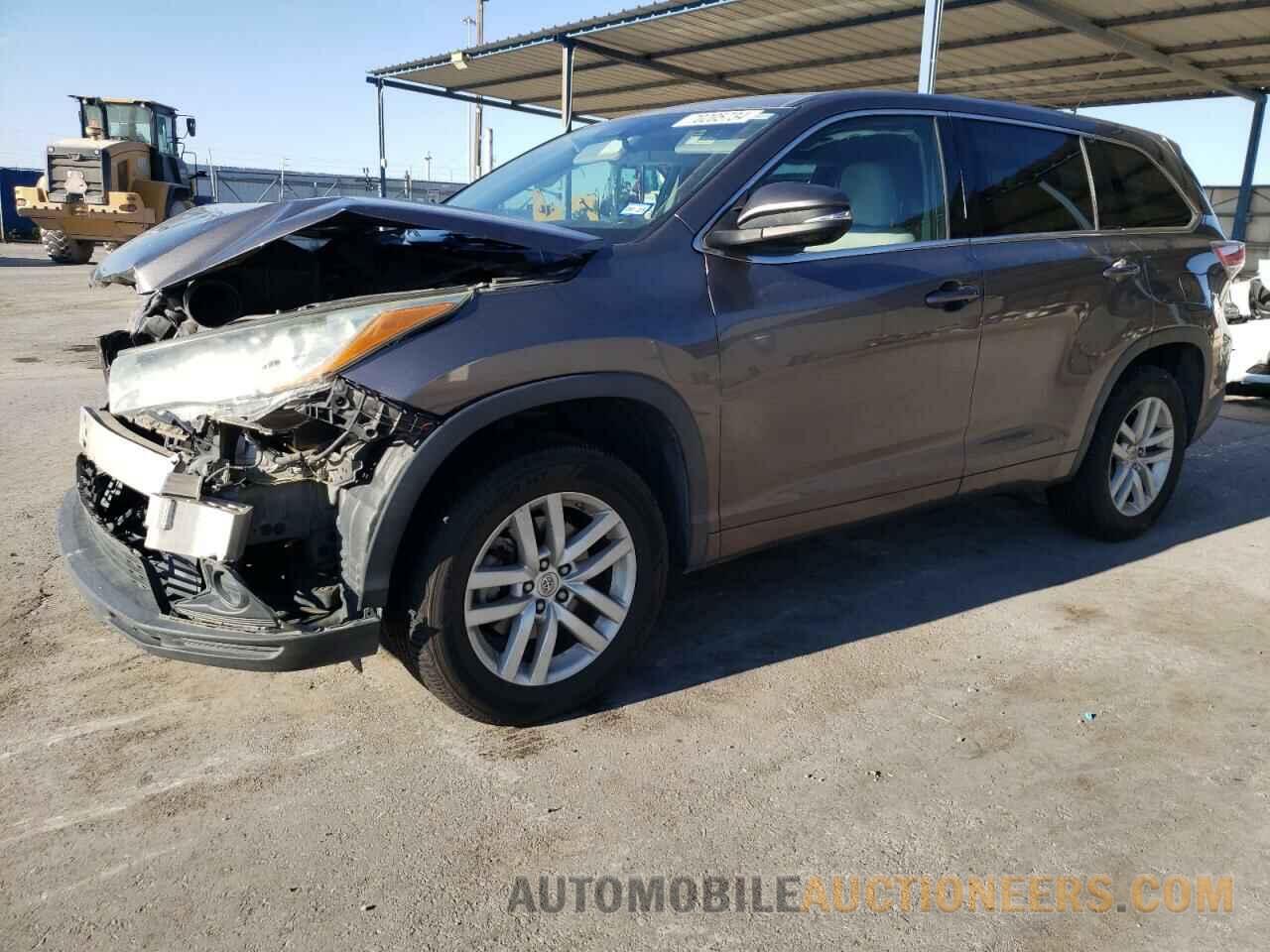 5TDZARFH5FS011247 TOYOTA HIGHLANDER 2015