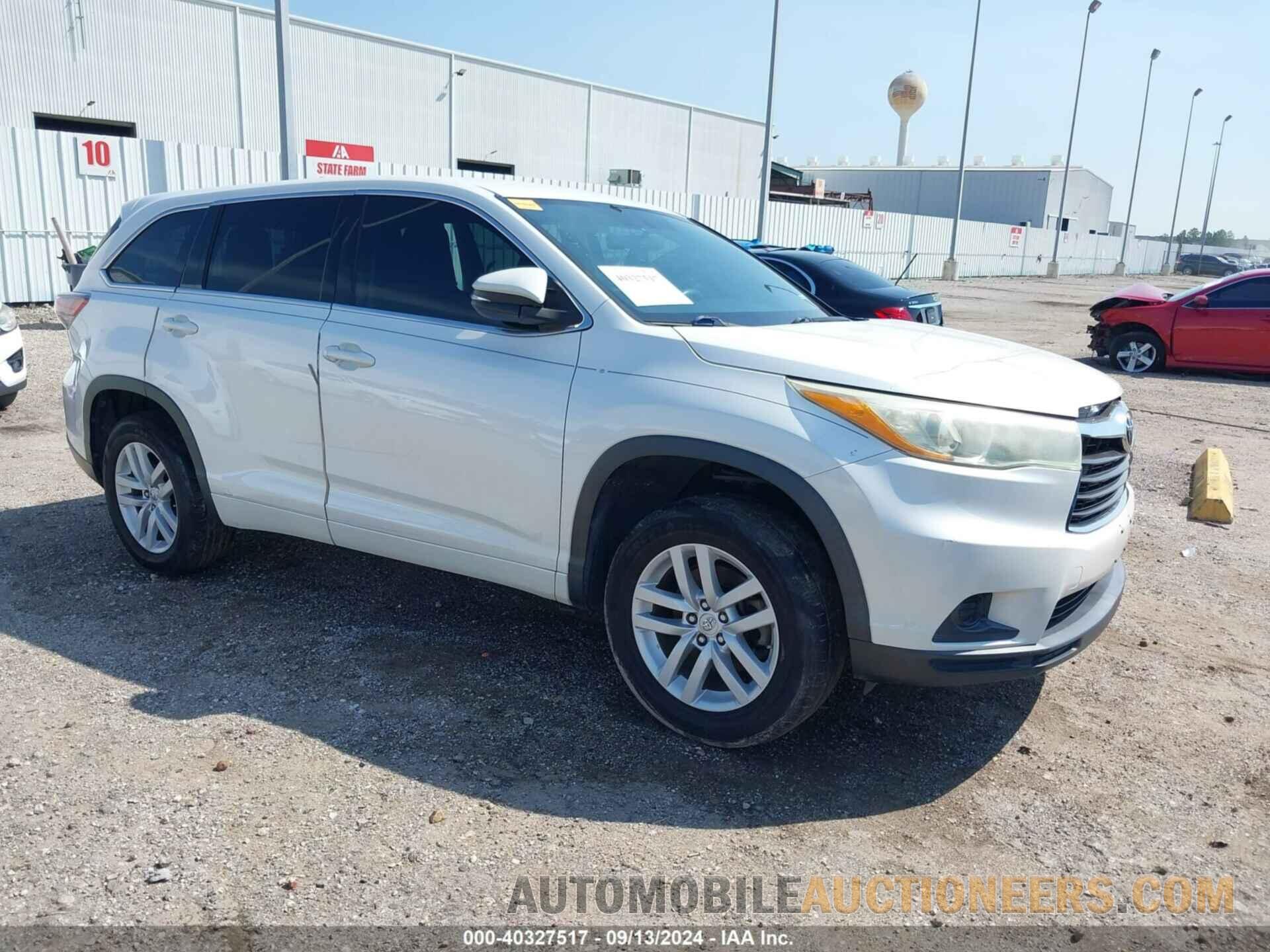 5TDZARFH5FS013404 TOYOTA HIGHLANDER 2015