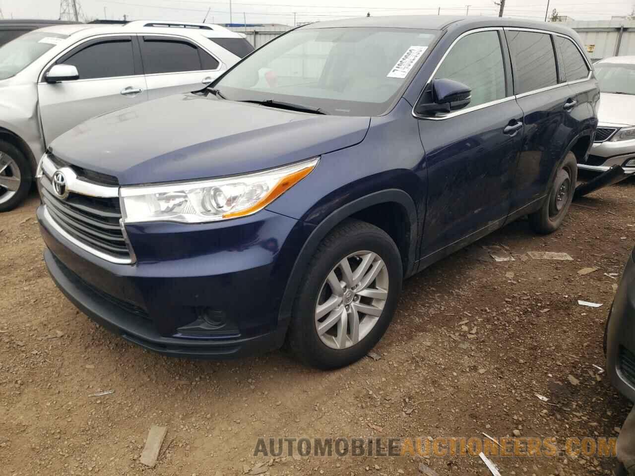 5TDZARFH5FS013998 TOYOTA HIGHLANDER 2015