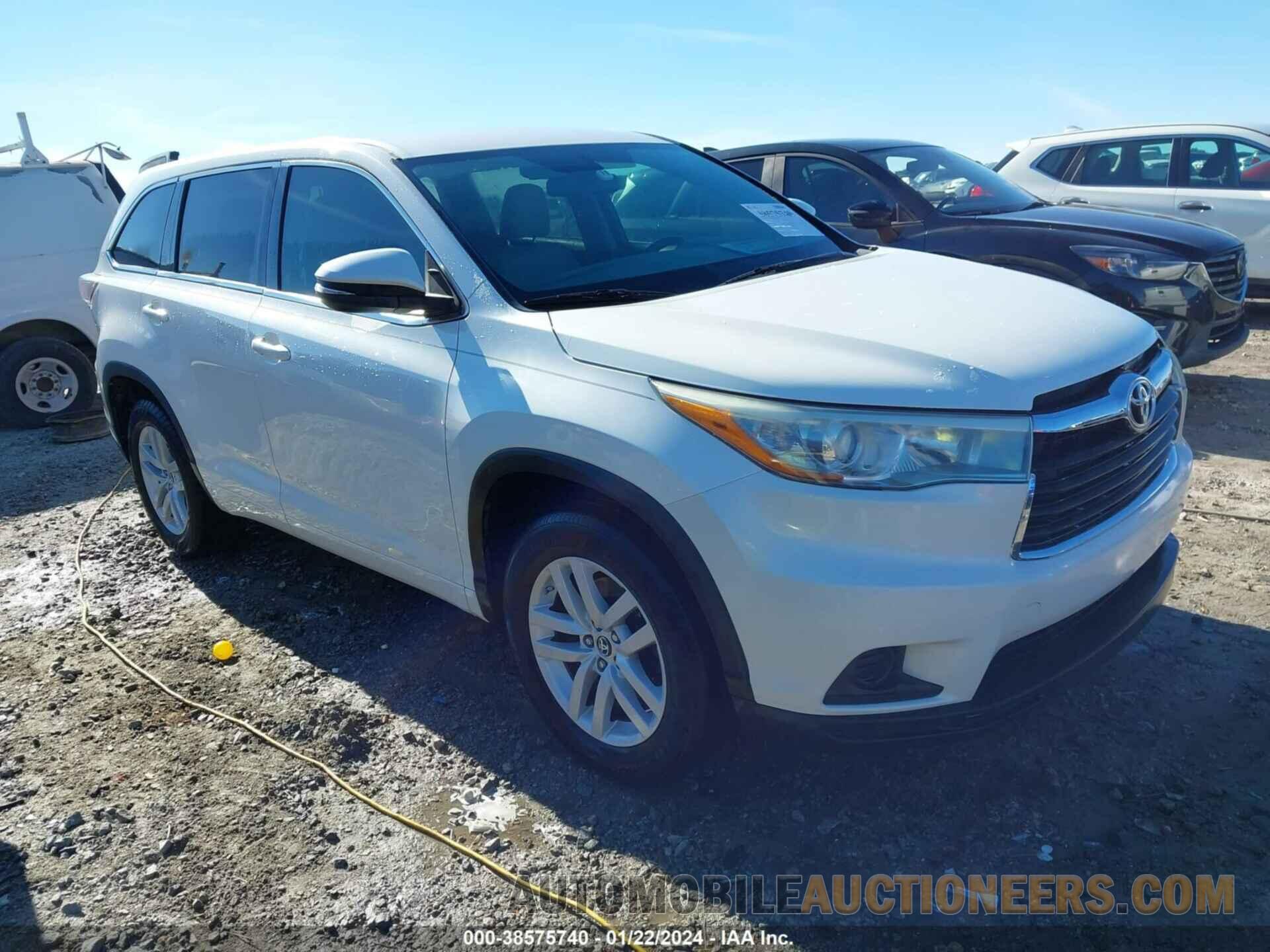 5TDZARFH5GS018295 TOYOTA HIGHLANDER 2016