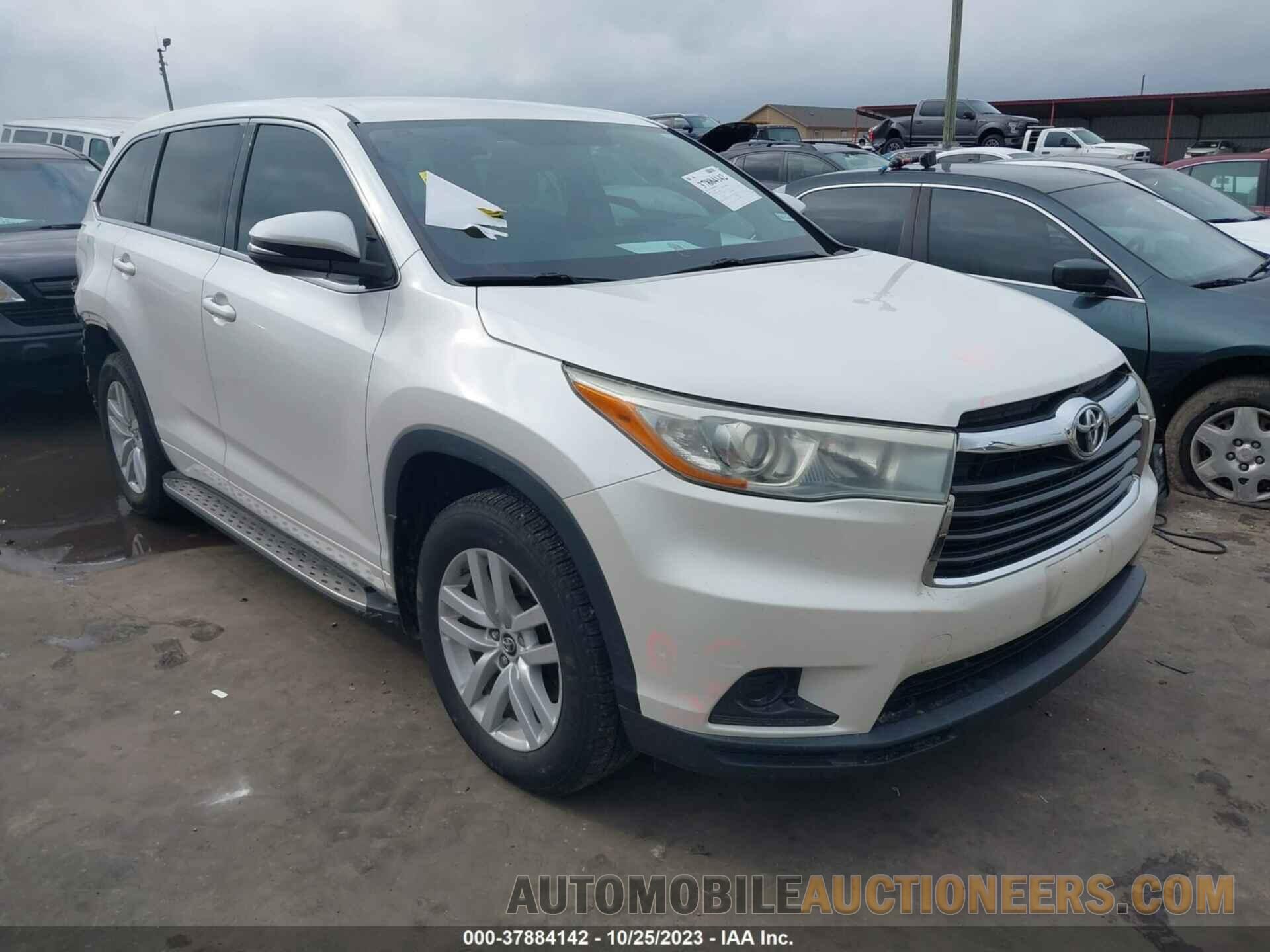 5TDZARFH5GS020676 TOYOTA HIGHLANDER 2016